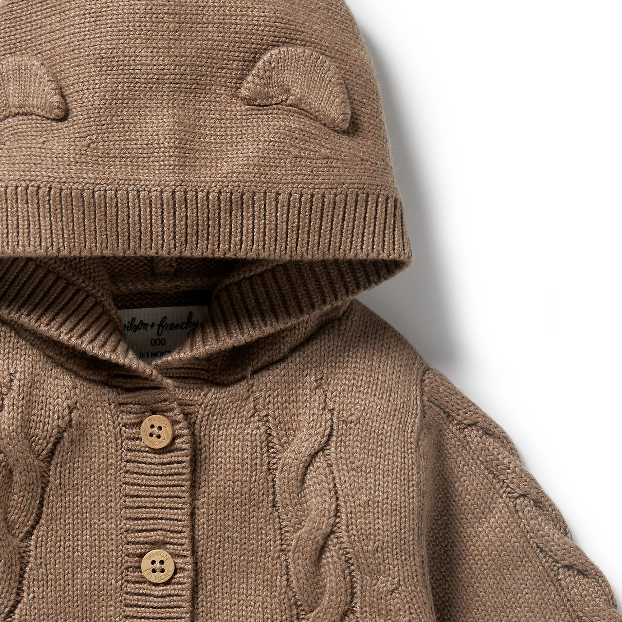 Wilson & Frenchy - Coco Speckle Organic Knitted Cable Jacket - Image 2