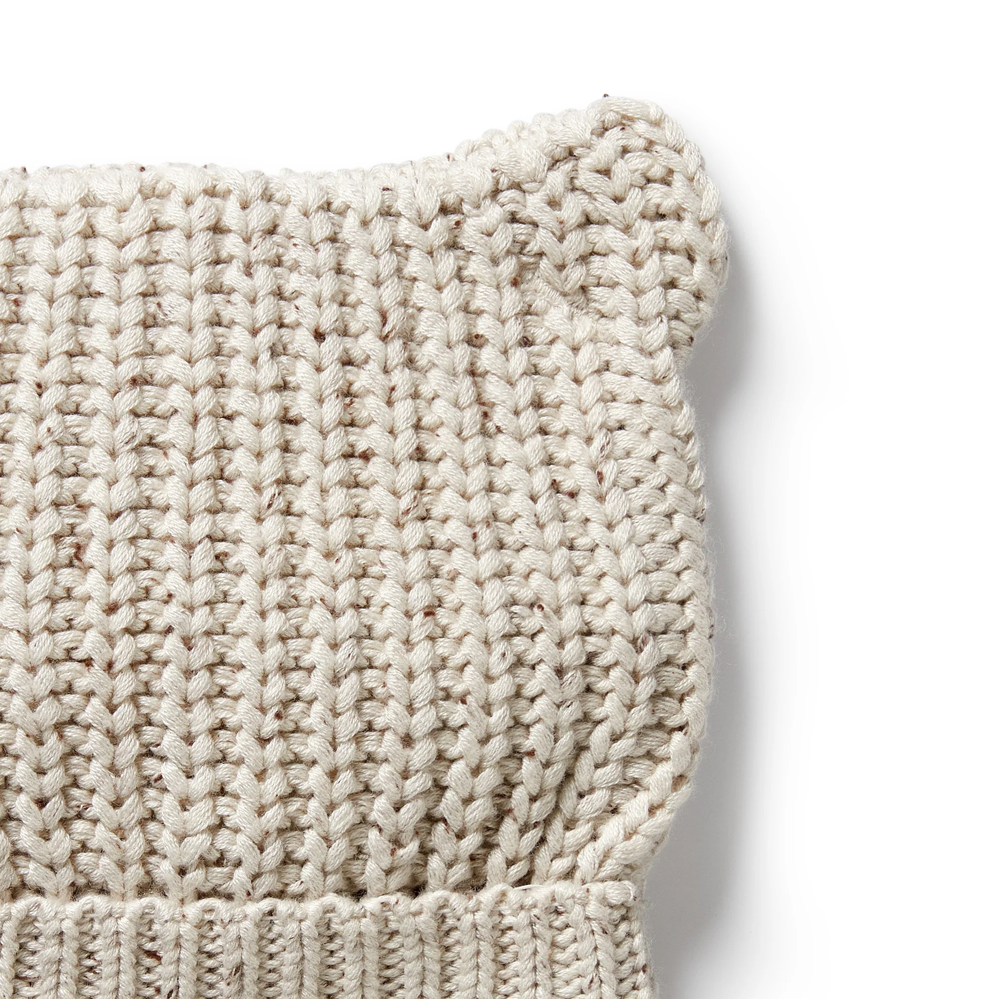 Wilson & Frenchy - Cookie and Cream Organic Knitted Bear Hat - Image 2