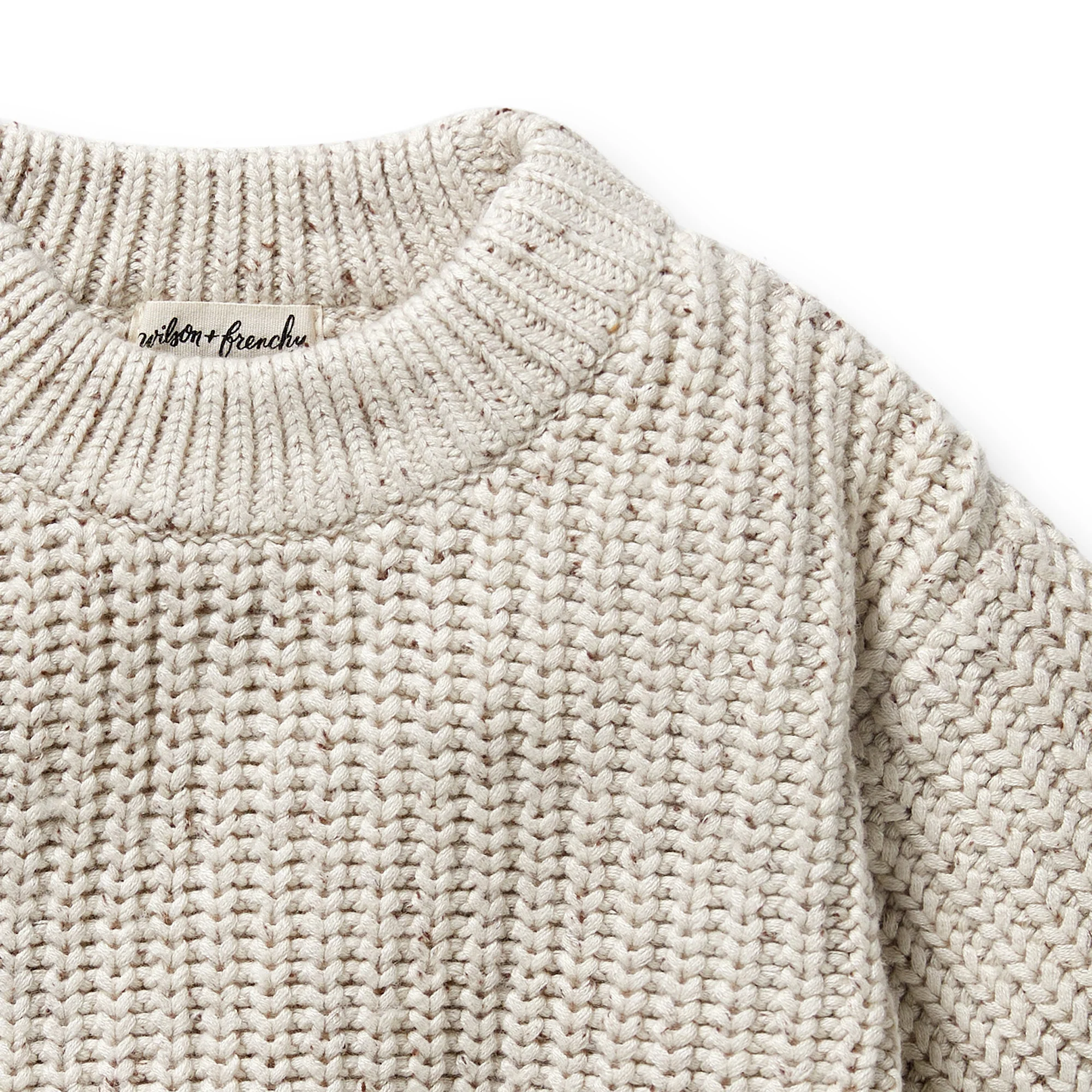 Cookie and Cream Organic Knitted Jumper - Image 3