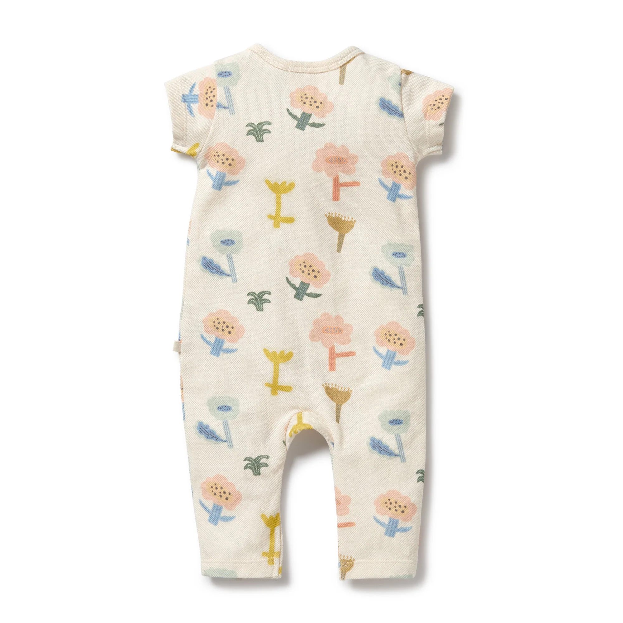 Wilson and Frenchy Cookie Cut Organic Ruffle Zipsuit - Image 2