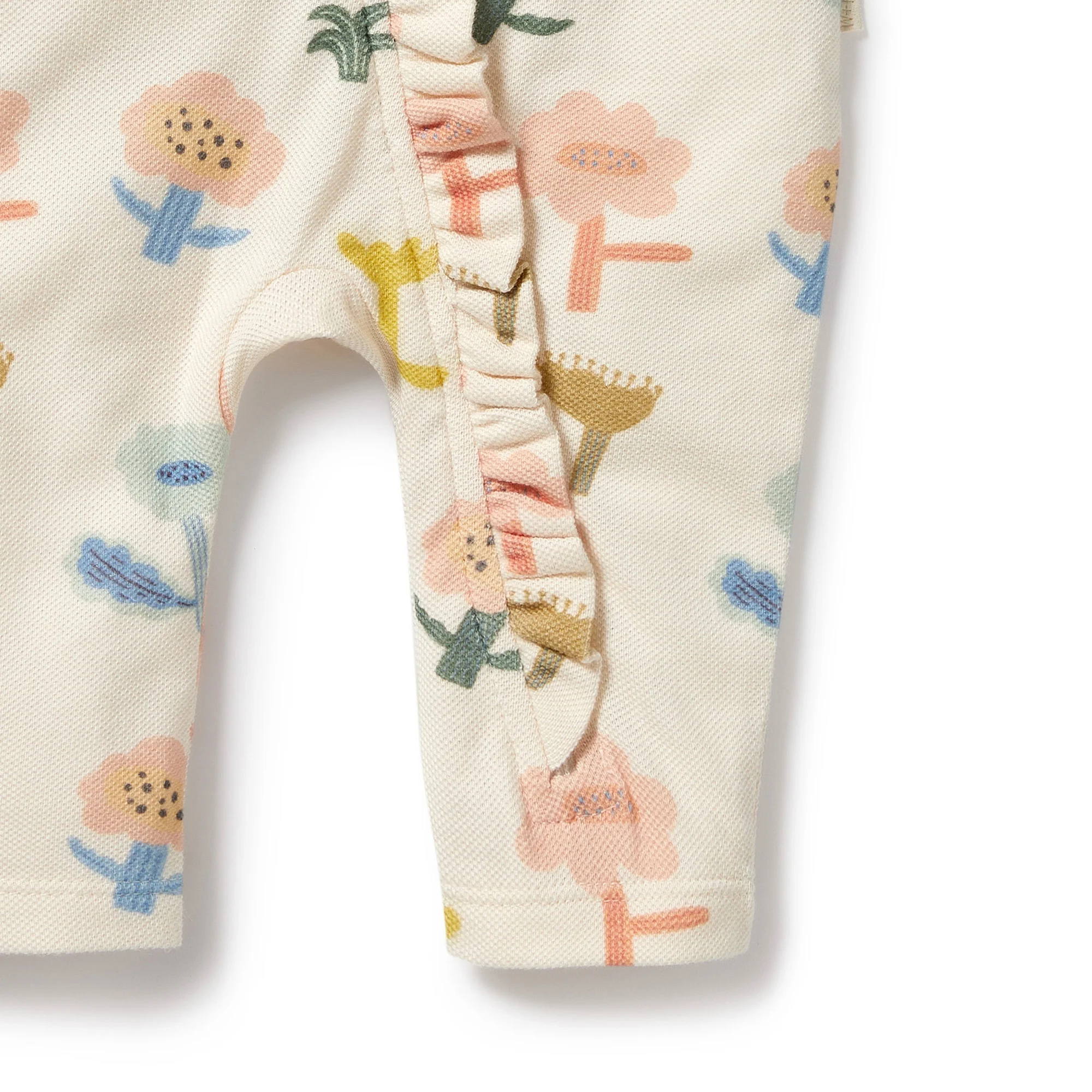 Wilson and Frenchy Cookie Cut Organic Ruffle Zipsuit - Image 4