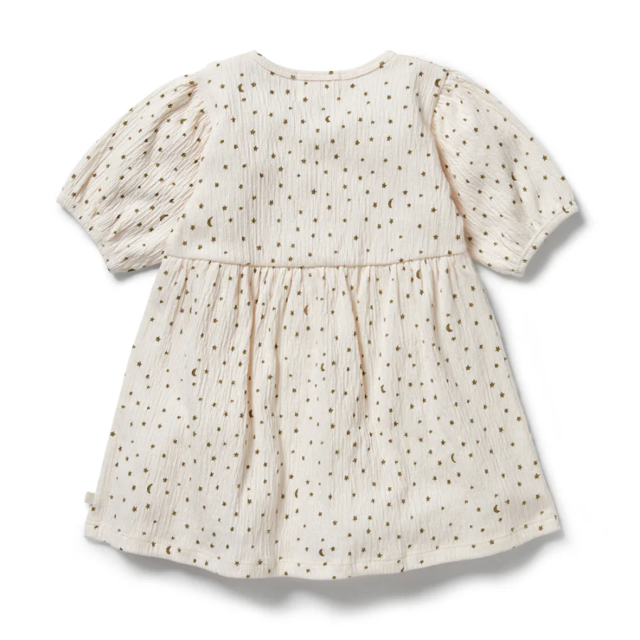 Crinkle Button Dress - Chasing the Moon - Image 2