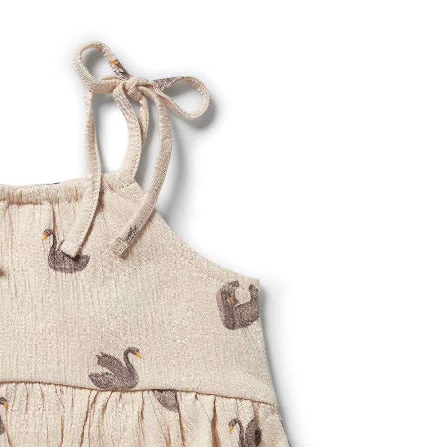 Crinkle Ruffle Dress - Little Swan - Image 3