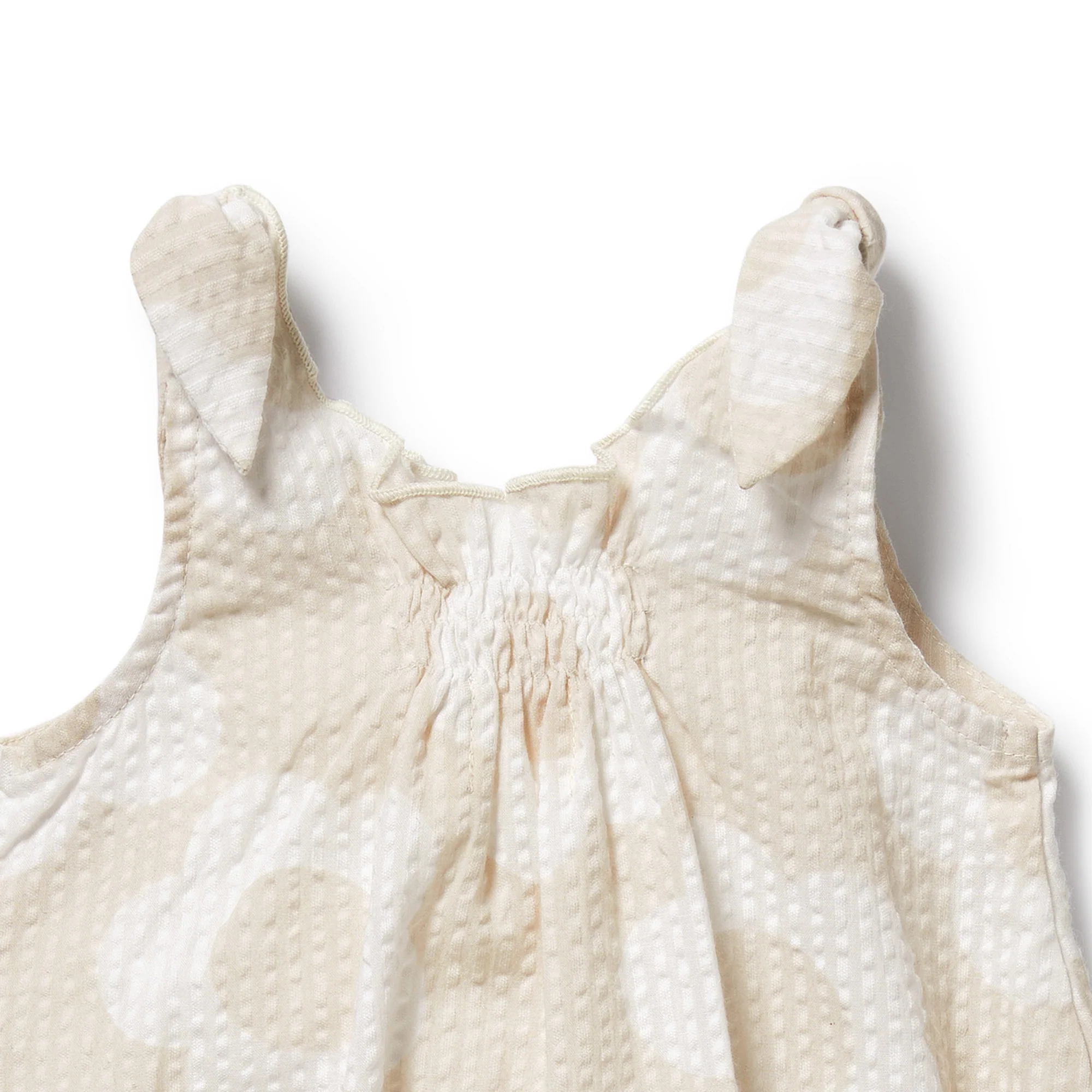 Organic Tie Playsuit - Daisy Bloom - Image 3