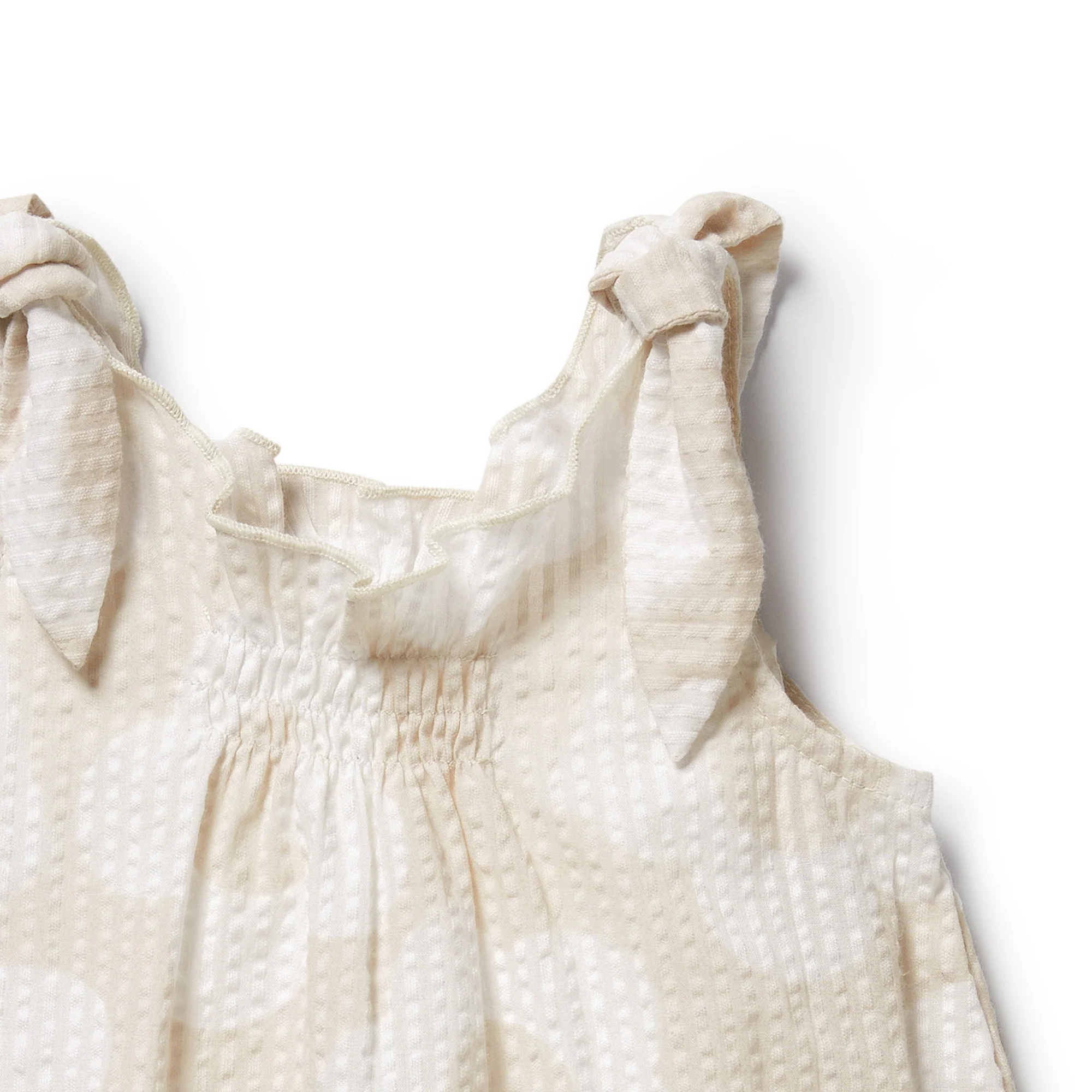 Organic Tie Playsuit - Daisy Bloom - Image 5