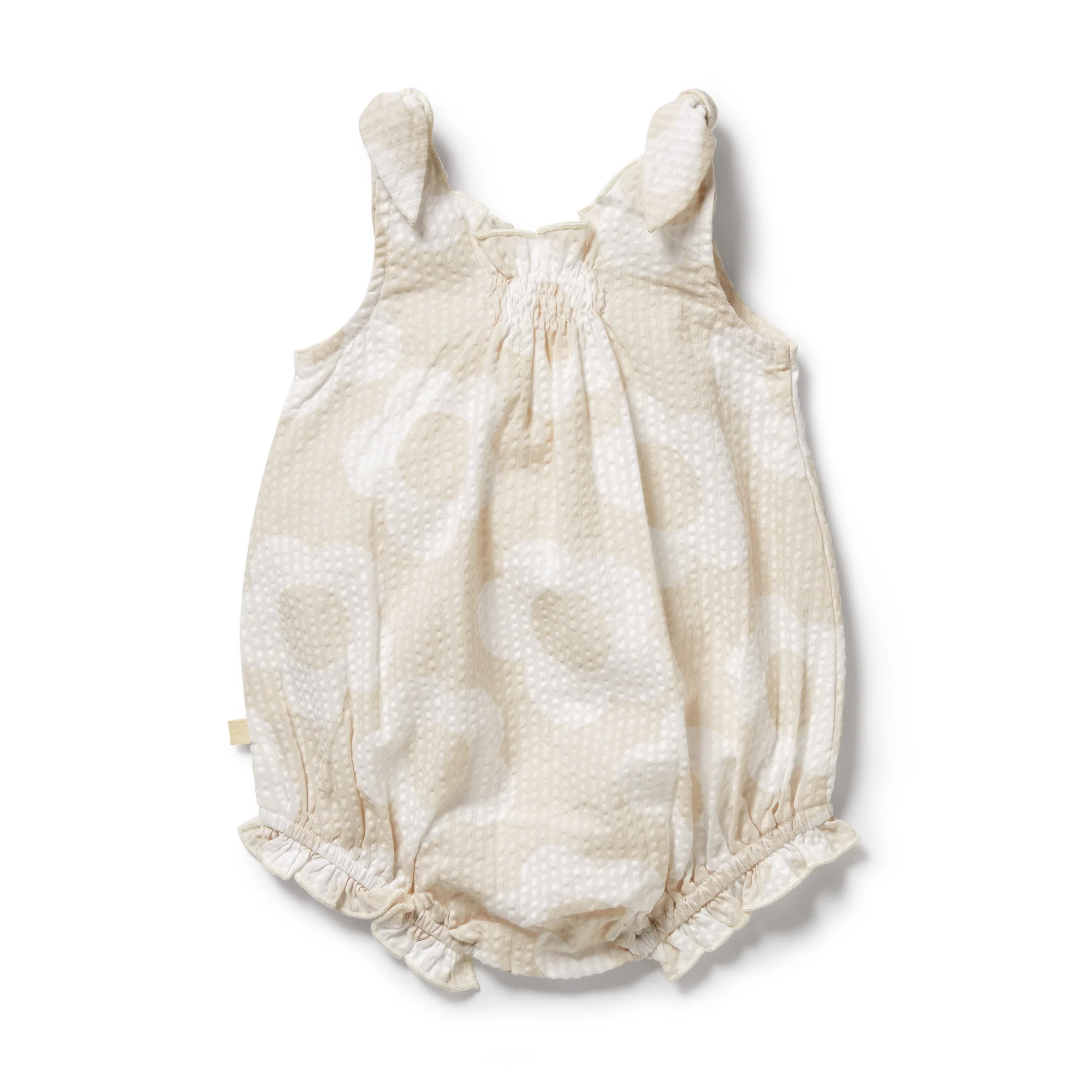 Organic Tie Playsuit - Daisy Bloom - Image 6