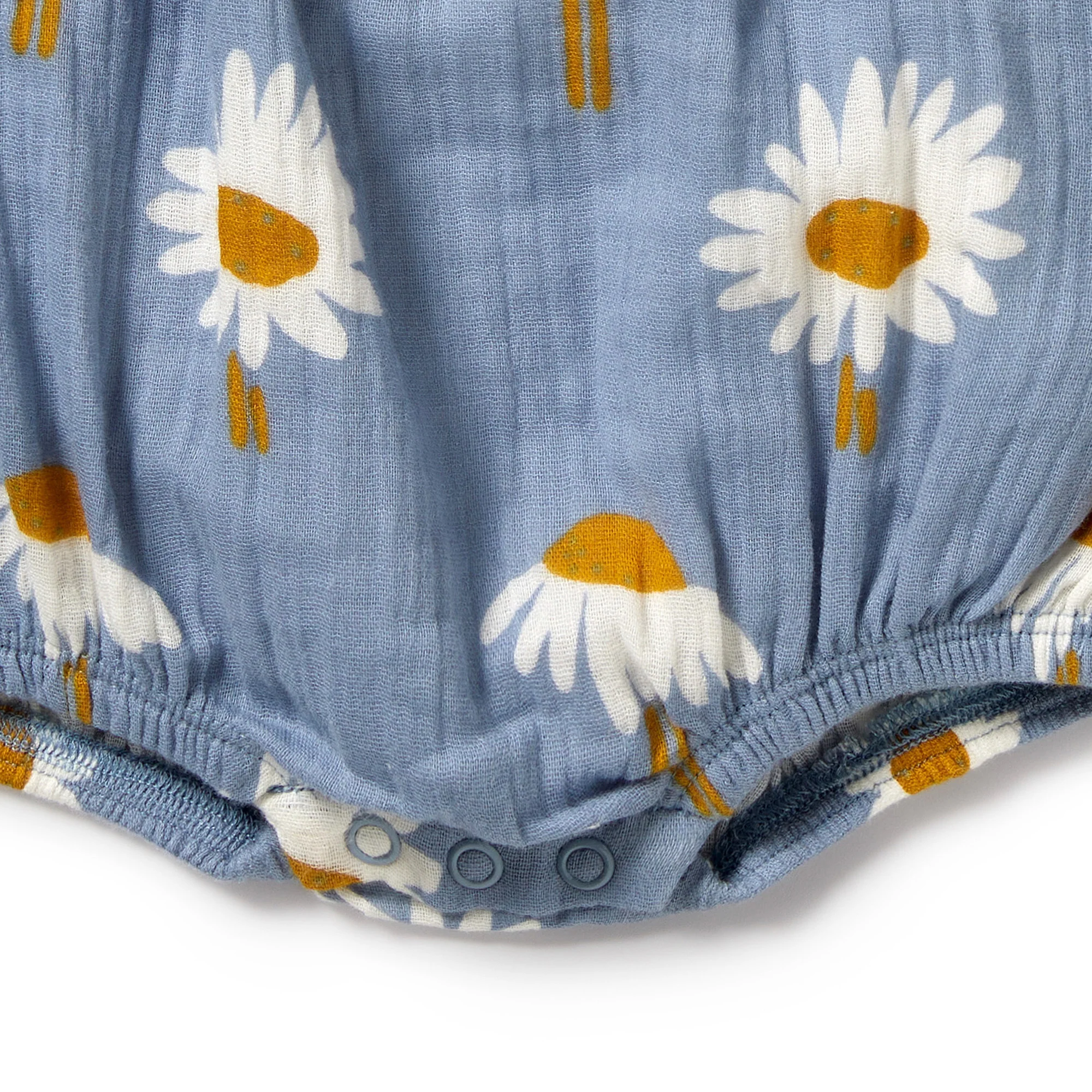 Daisy Floral Organic Crinkle Bodysuit - Image 3