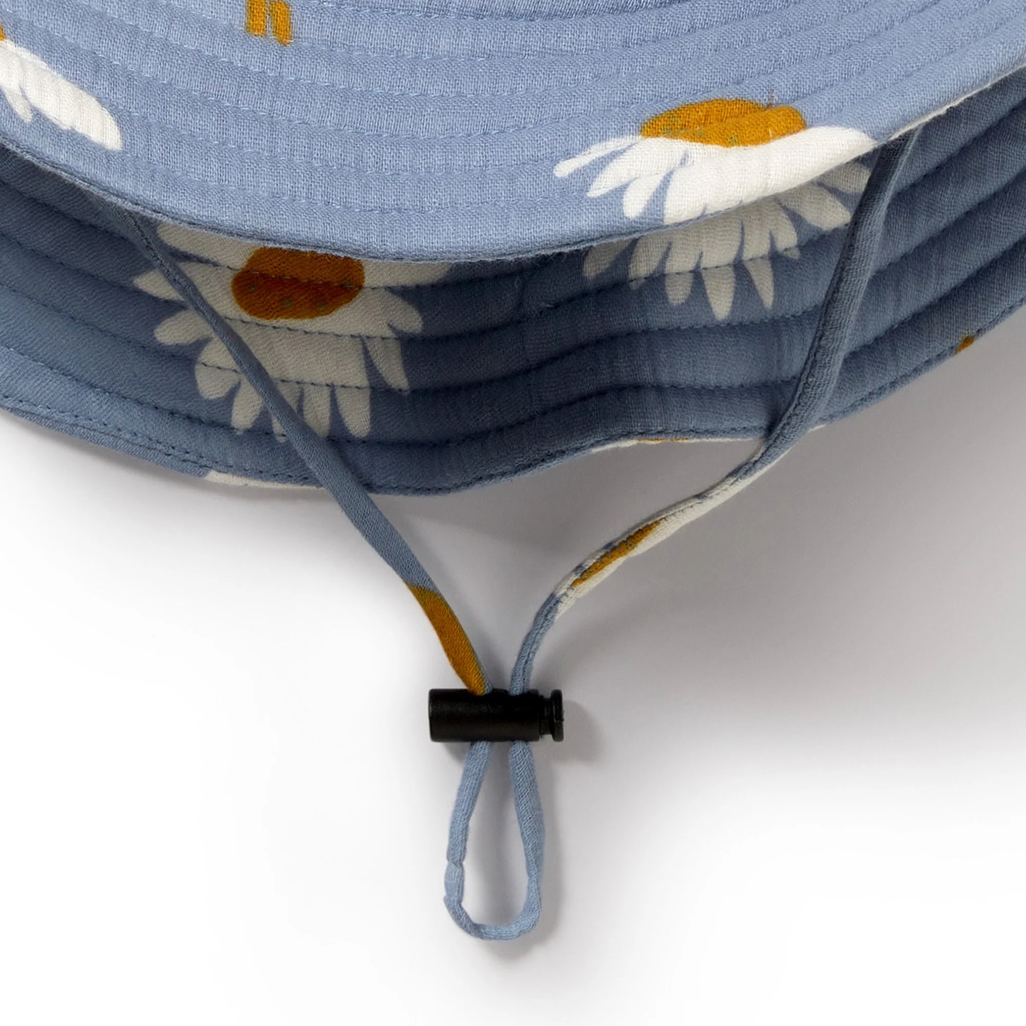 Daisy Floral Organic Crinkle Sun Hat - Image 3