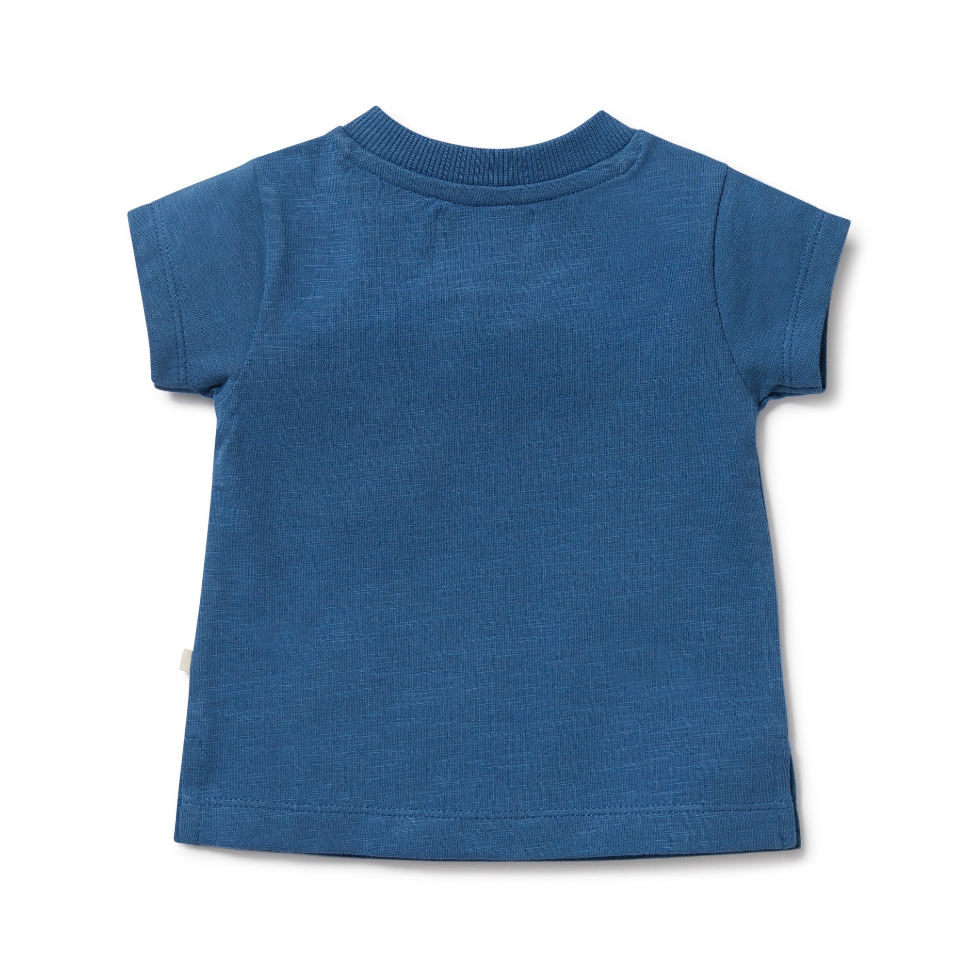 Dark Blue Organic Pocket Tee - Image 4
