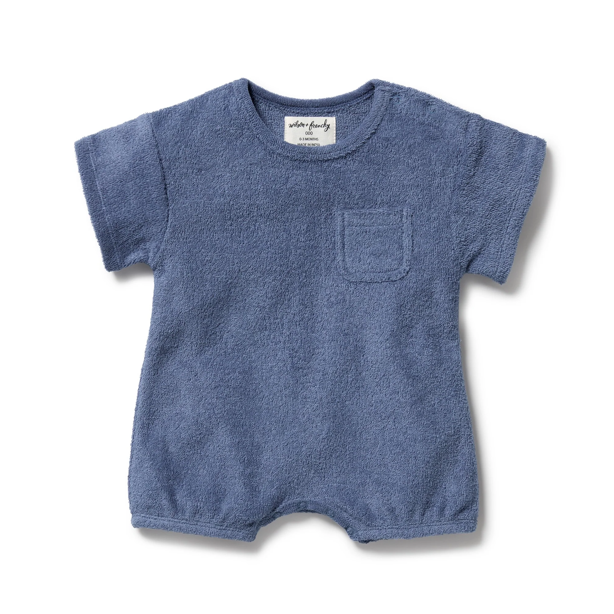 Organic Terry Growsuit - Deep Blue