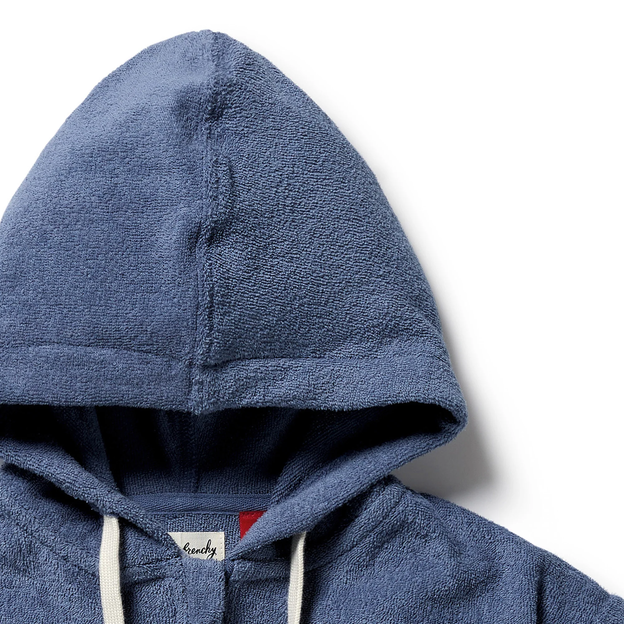 Organic Terry Hooded Towel - Deep Blue - Image 2