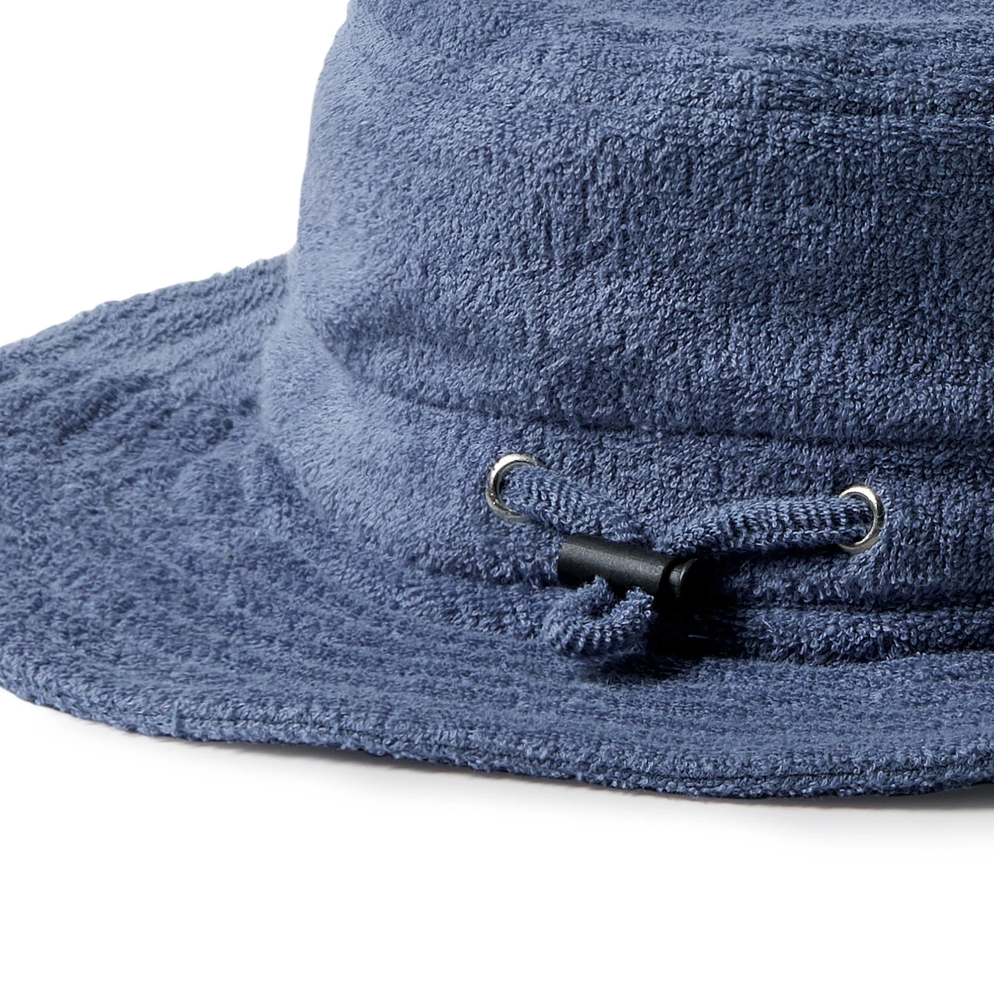 Organic Terry Sun Hat - Deep Blue - Image 4