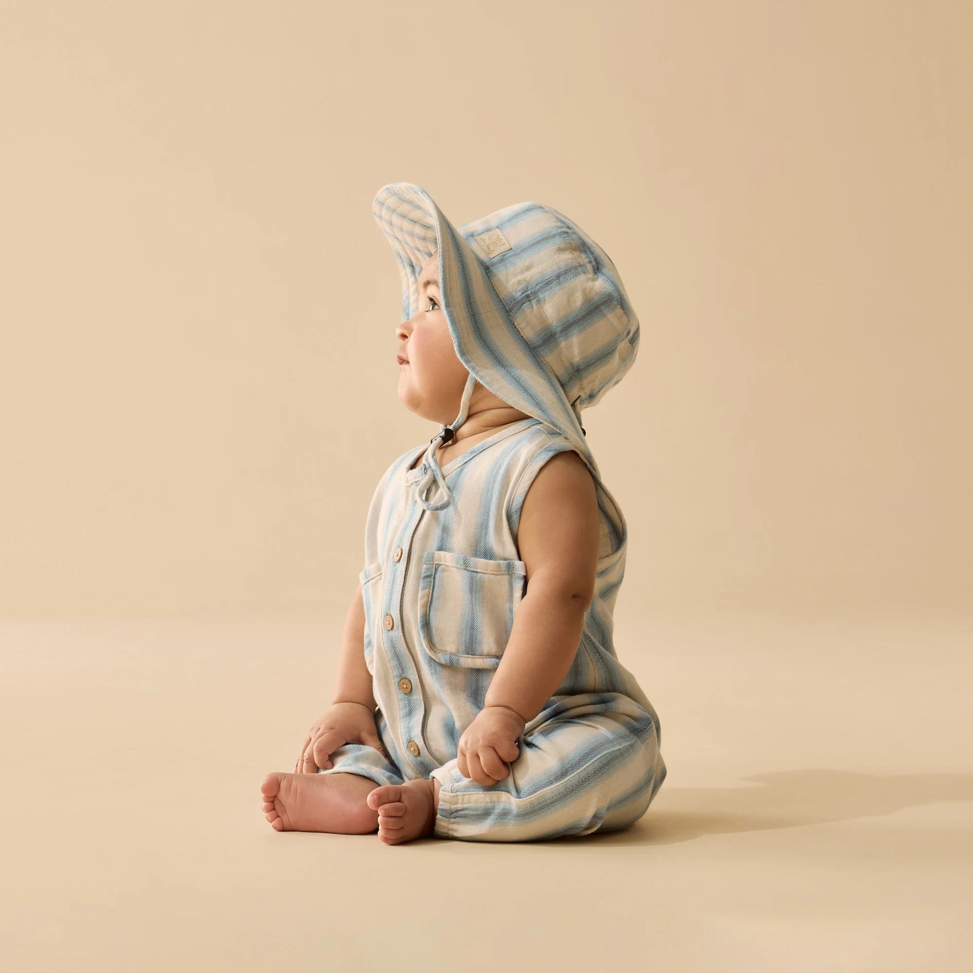 Organic Growsuit - Deep Blue Stripe - Image 3