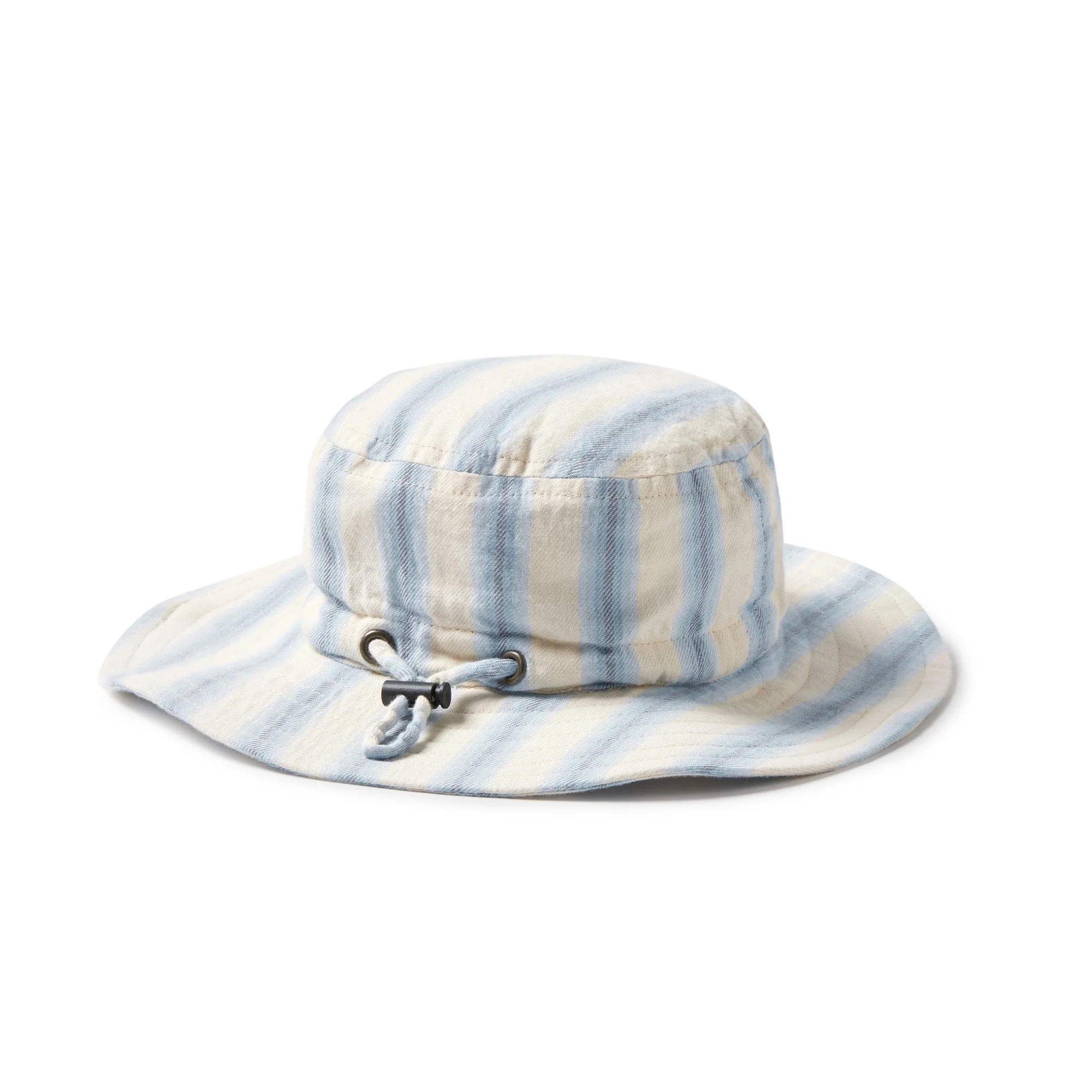 Organic Sun Hat - Deep Blue Stripe - Image 7