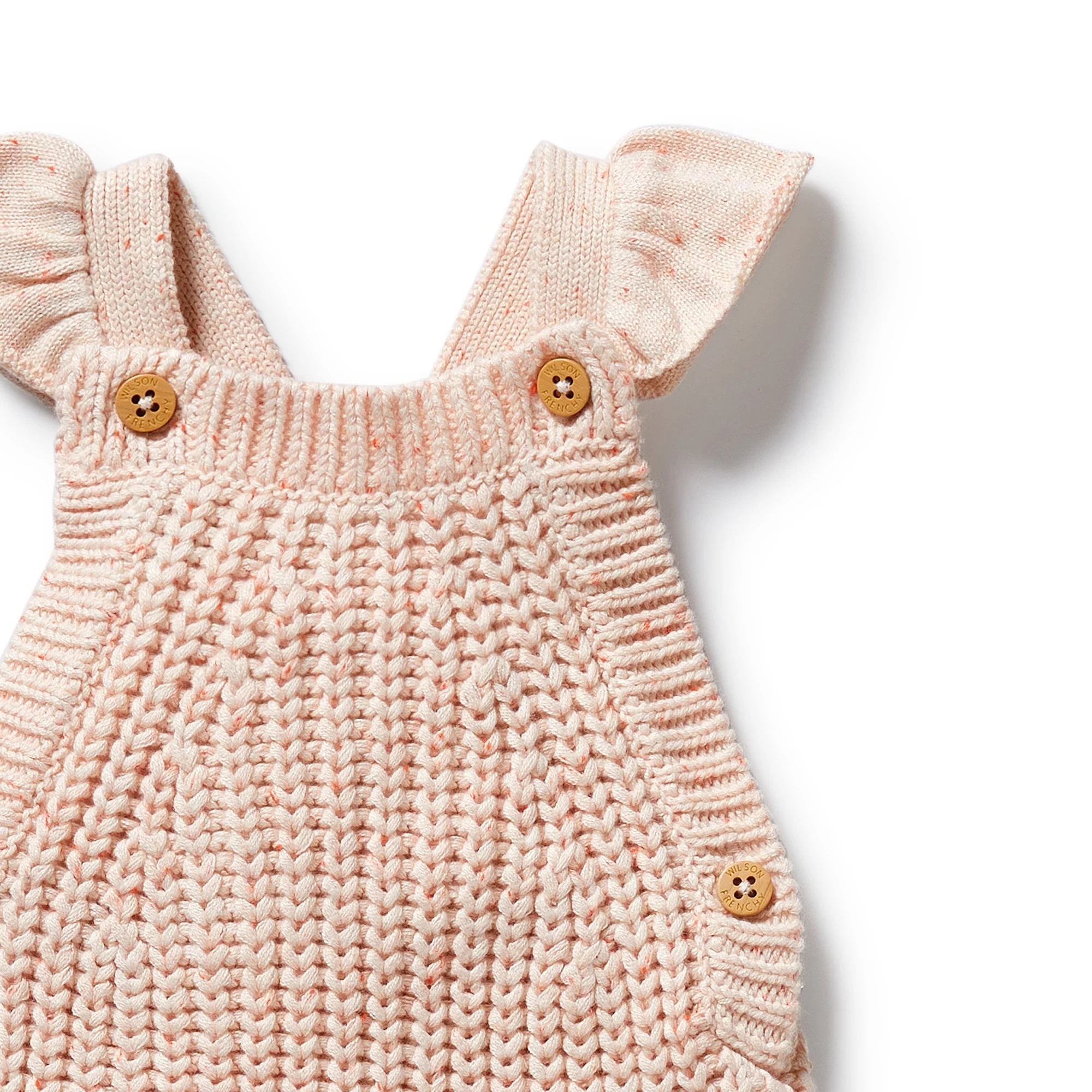 Wilson & Frenchy - Fairy Floss Organic Knitted Ruffle Overall - Image 4
