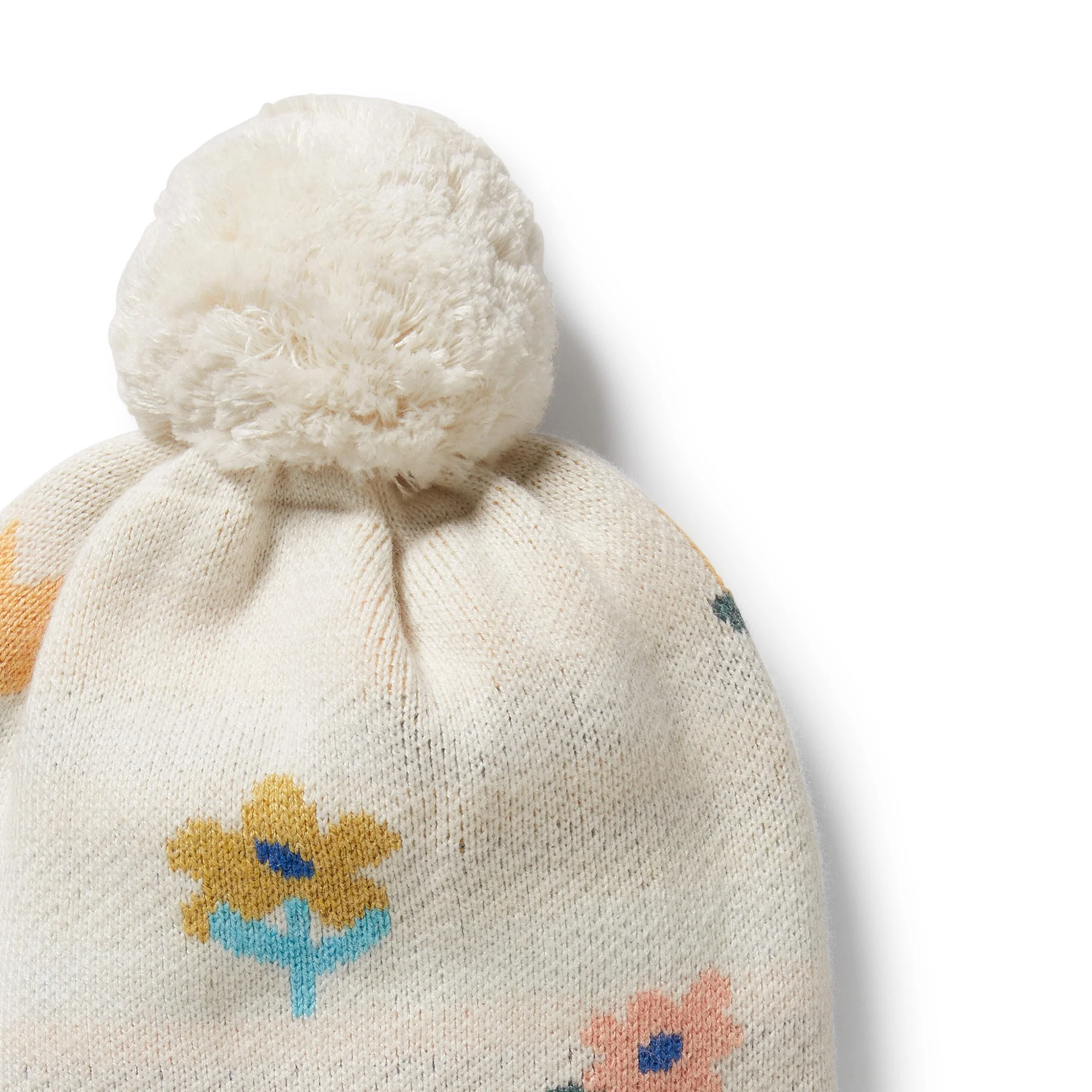 Wilson & Frenchy - Flower Pop Organic Knitted Jacquard Hat - Image 3