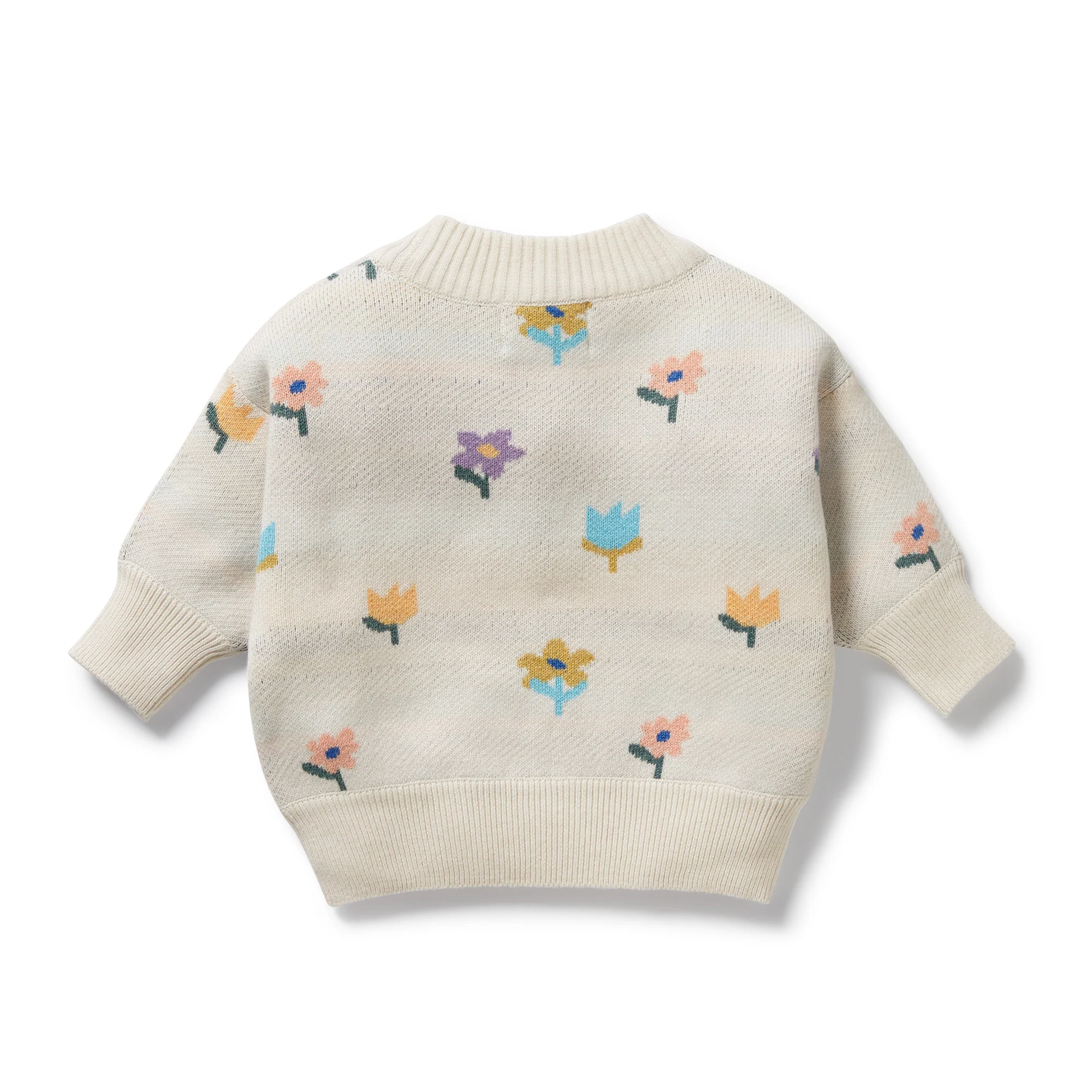 Wilson & Frenchy - Flower Pop Organic Knitted Jacquard Jumper - Image 4