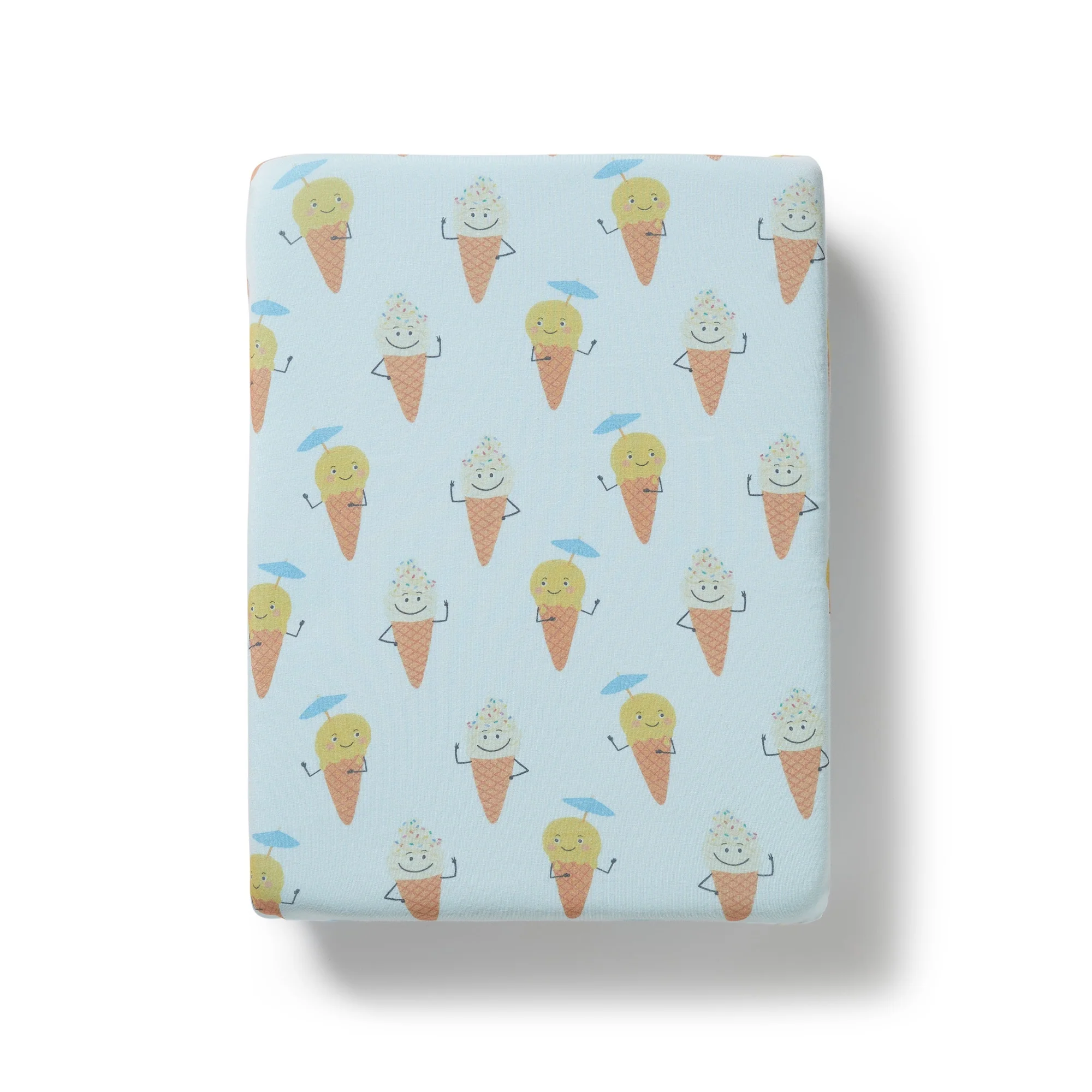Organic Bassinet Sheet - Frosty Friends