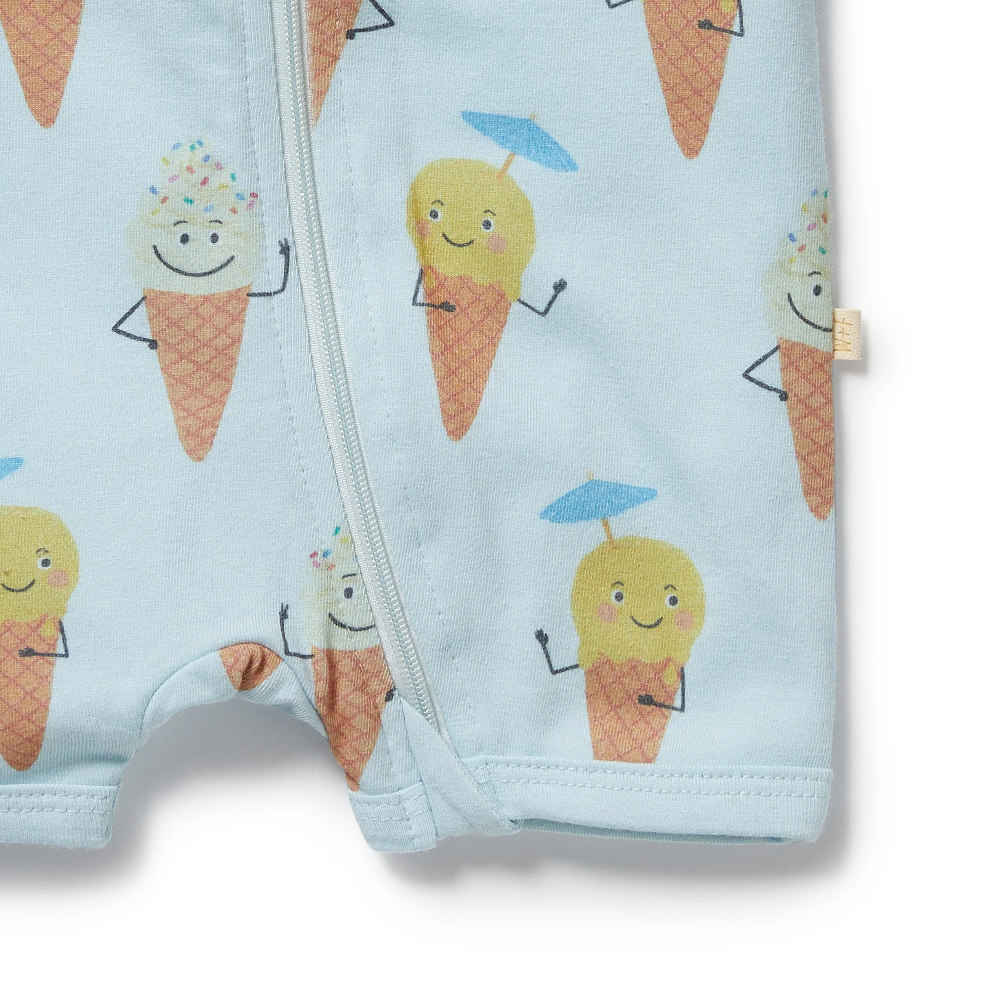 Organic Boyleg Zipsuit - Frosty Friends - Image 3