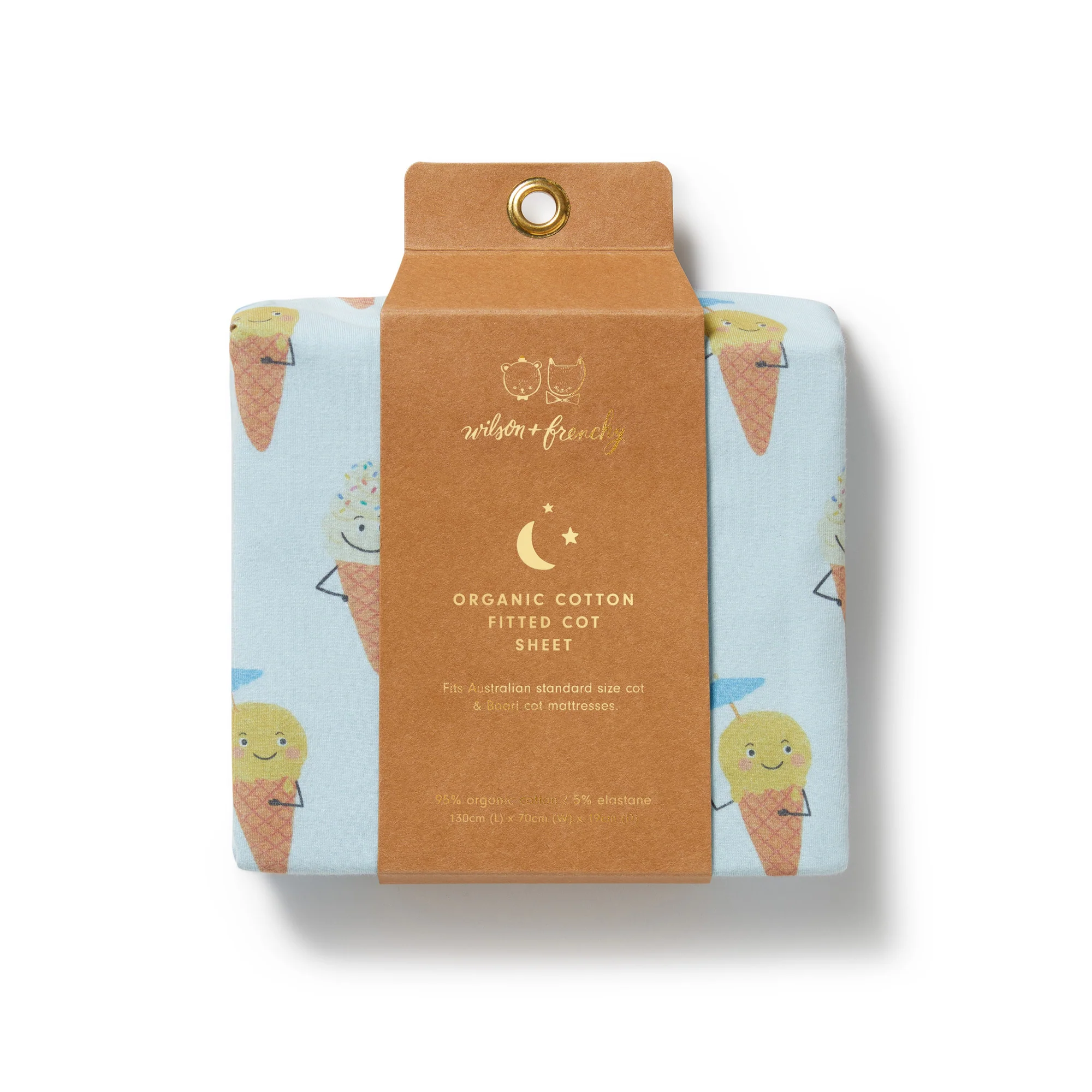 Organic Cot Sheet - Frosty Friends - Image 2