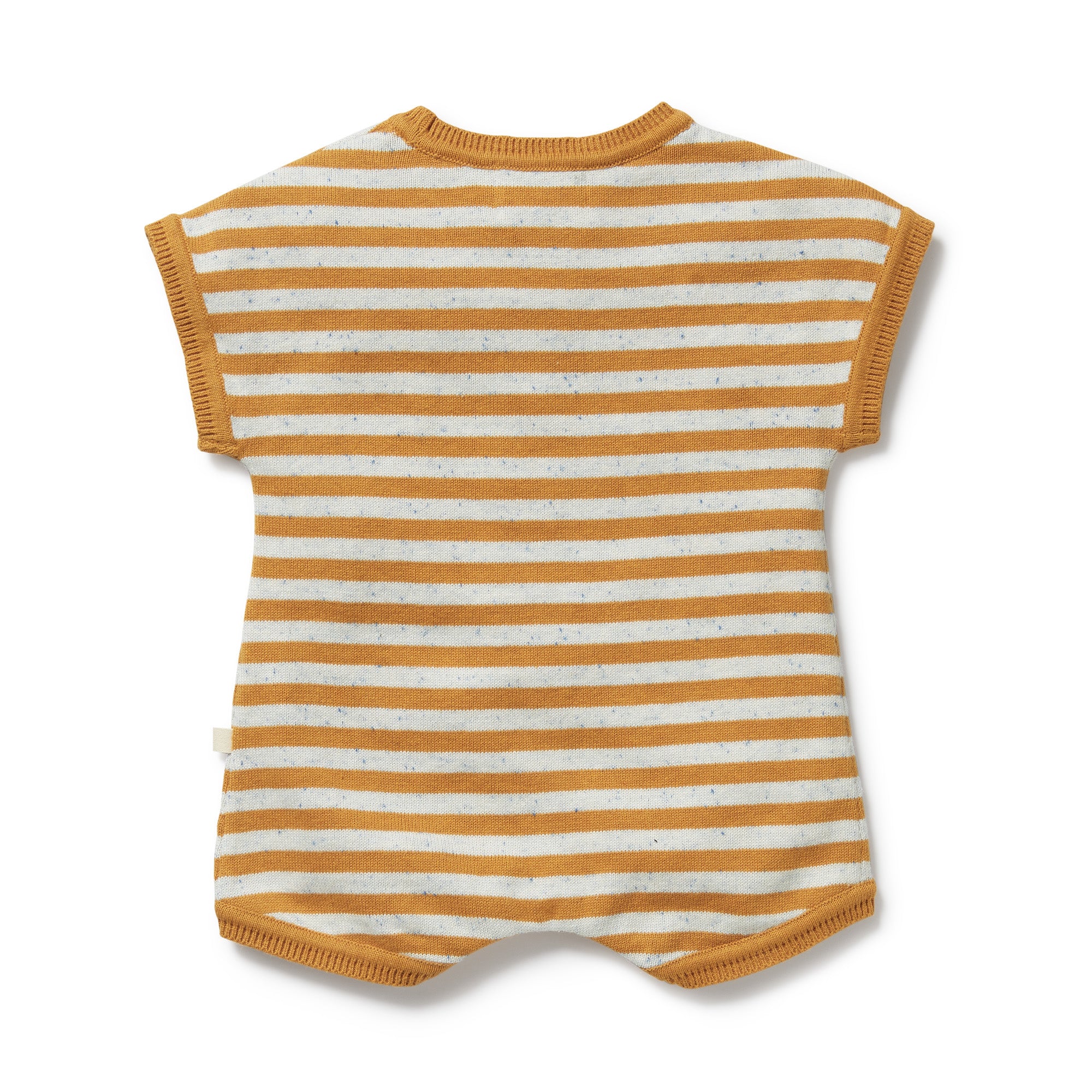 Organic Knitted Growsuit - Golden Wave Stripe - Image 5