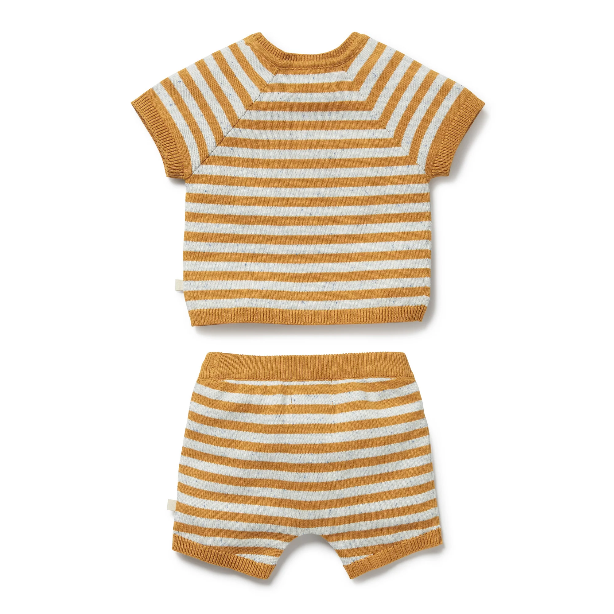 Organic Knitted Set - Golden Wave Stripe - Image 6
