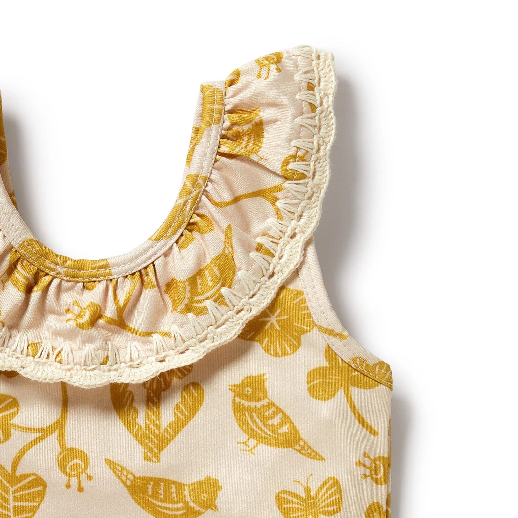 Wilson and Frenchy Goldie Floral Crochet Swimsuit - Image 3