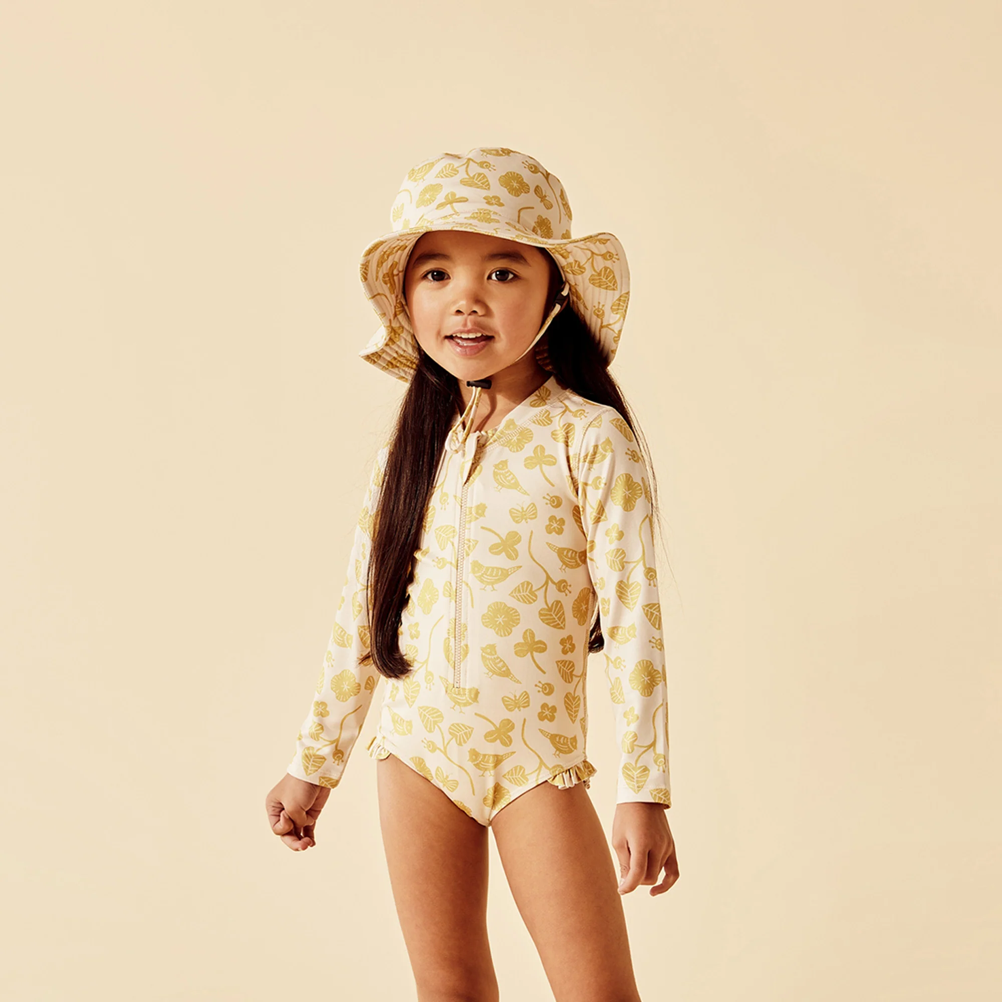 Wilson and Frenchy Goldie Floral Swim Sun Hat - Image 7