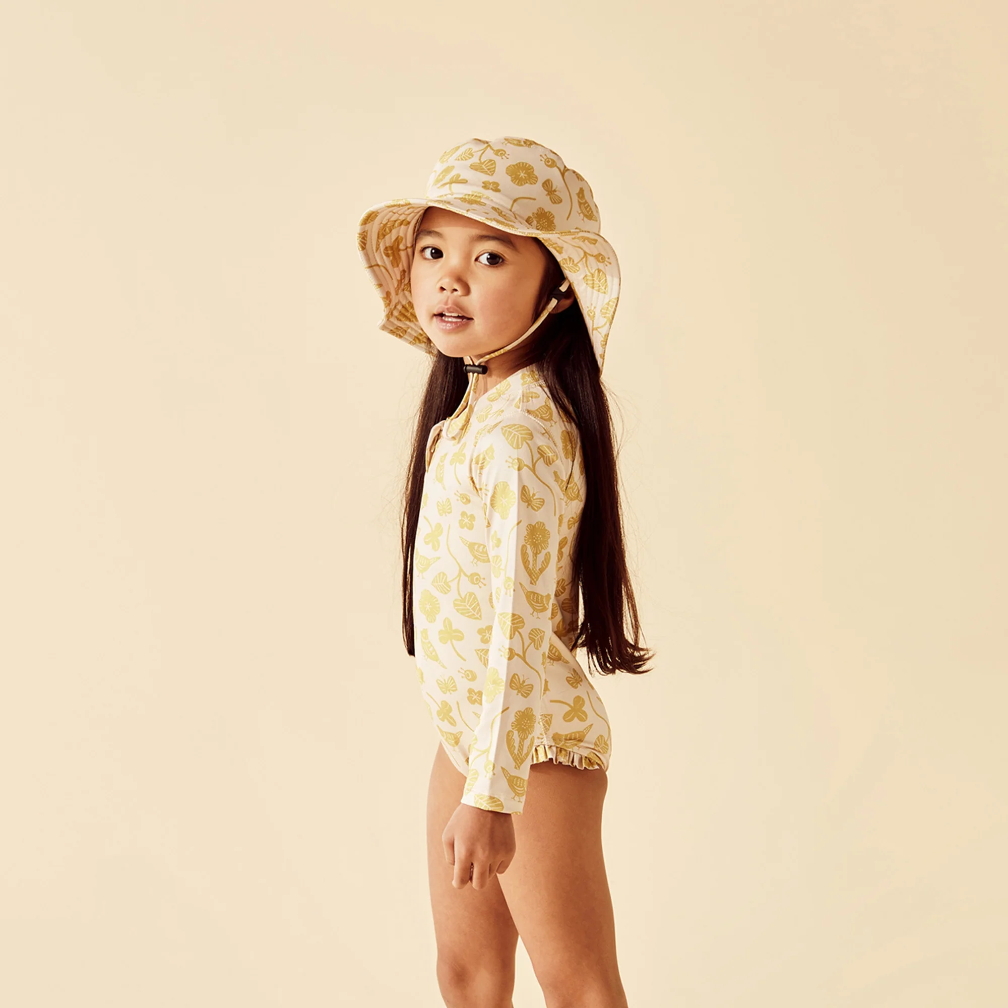 Wilson and Frenchy Goldie Floral Swim Sun Hat - Image 9