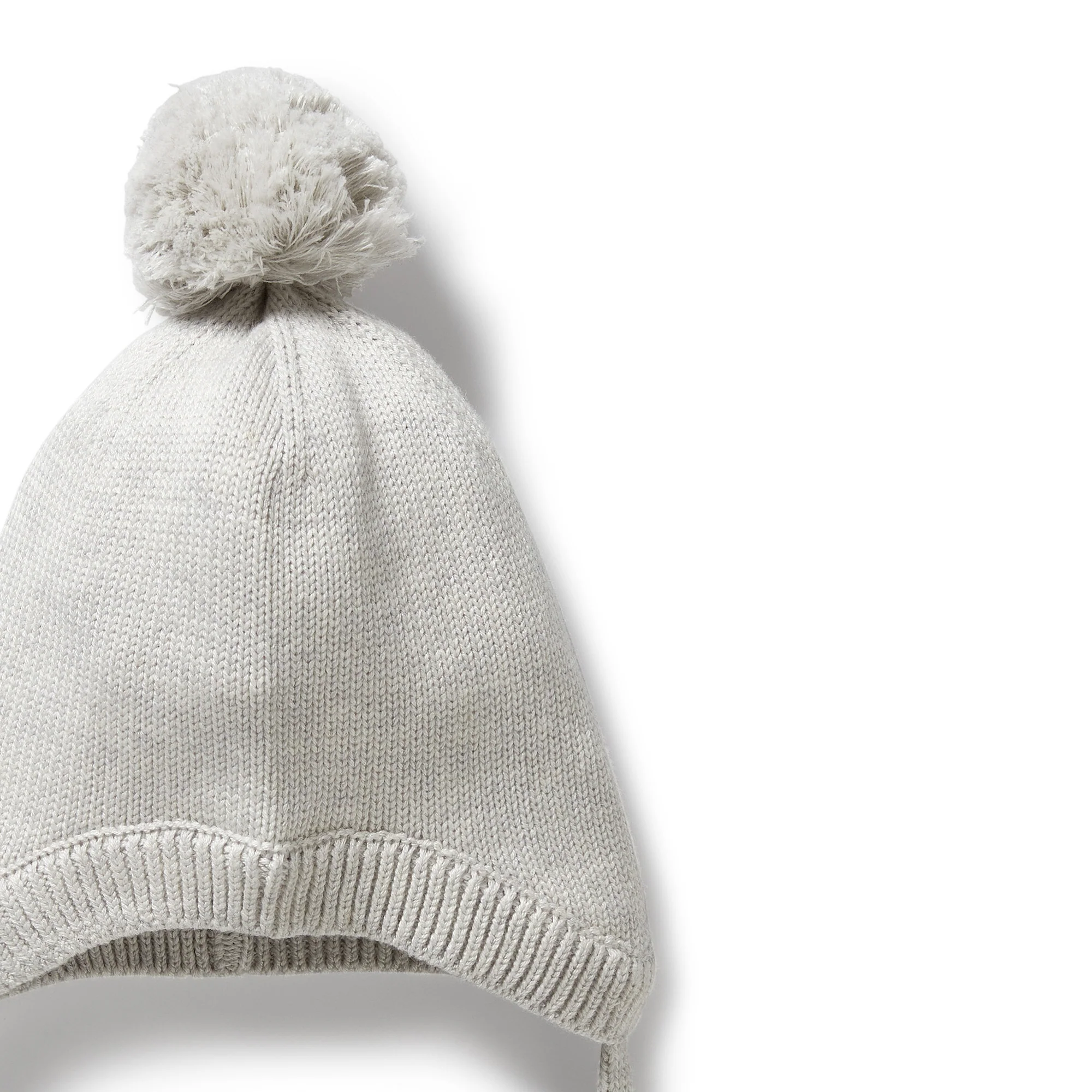 Wilson & Frenchy - Grey Melange Organic Knitted Bonnet - Image 2