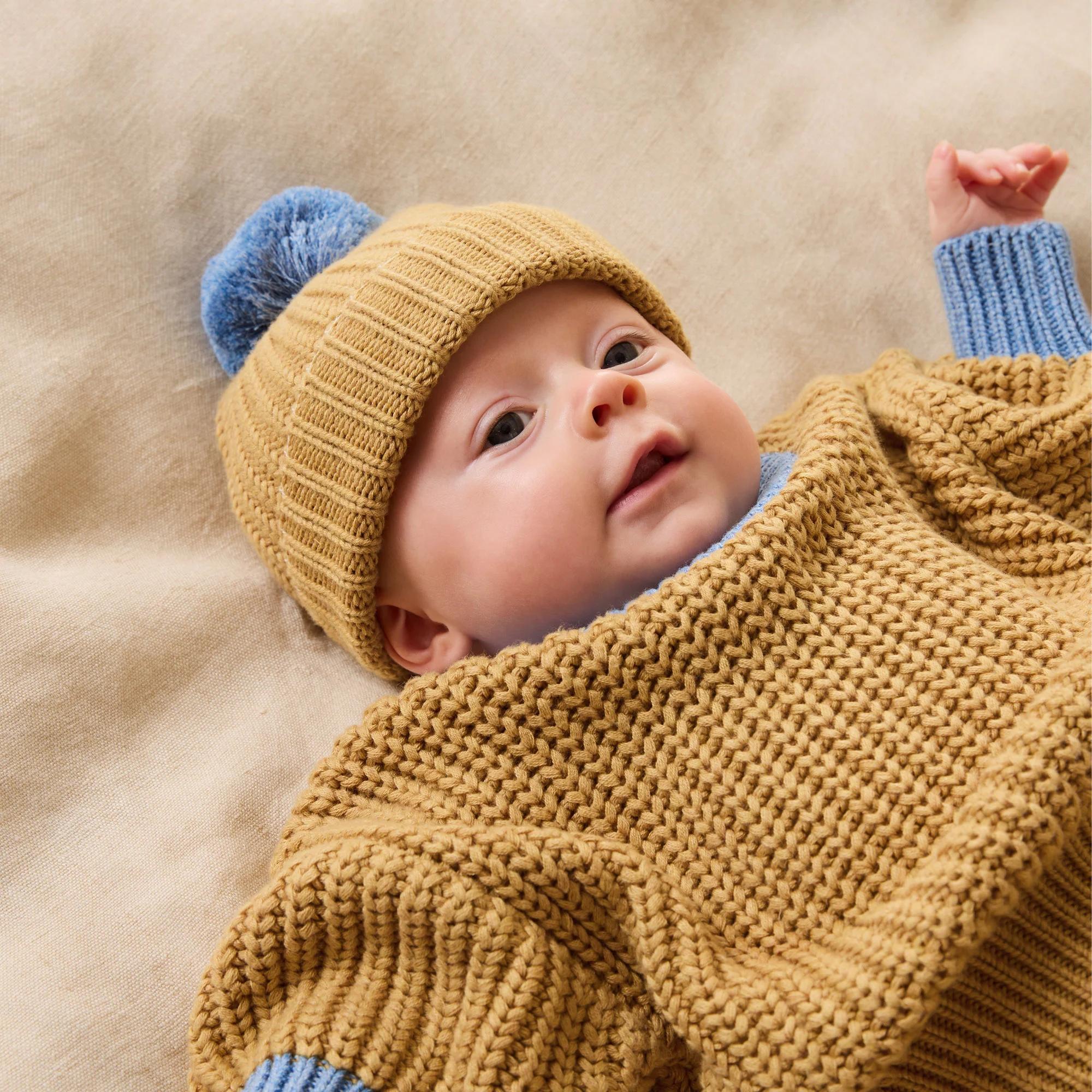 Honey Drop Organic Knitted Jumper - Image 3