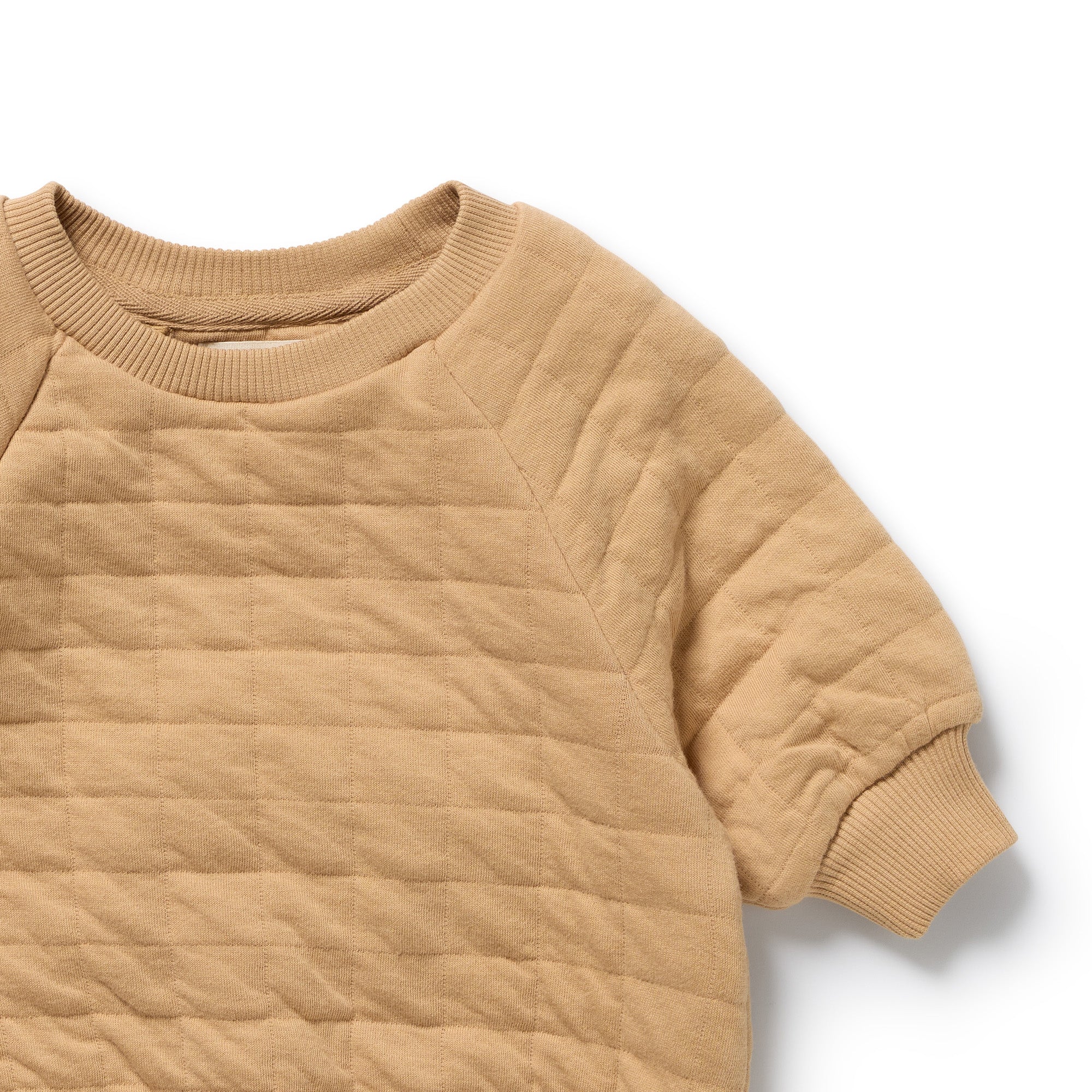Honey Fawn Organic Quilted Bodysuit - Image 3
