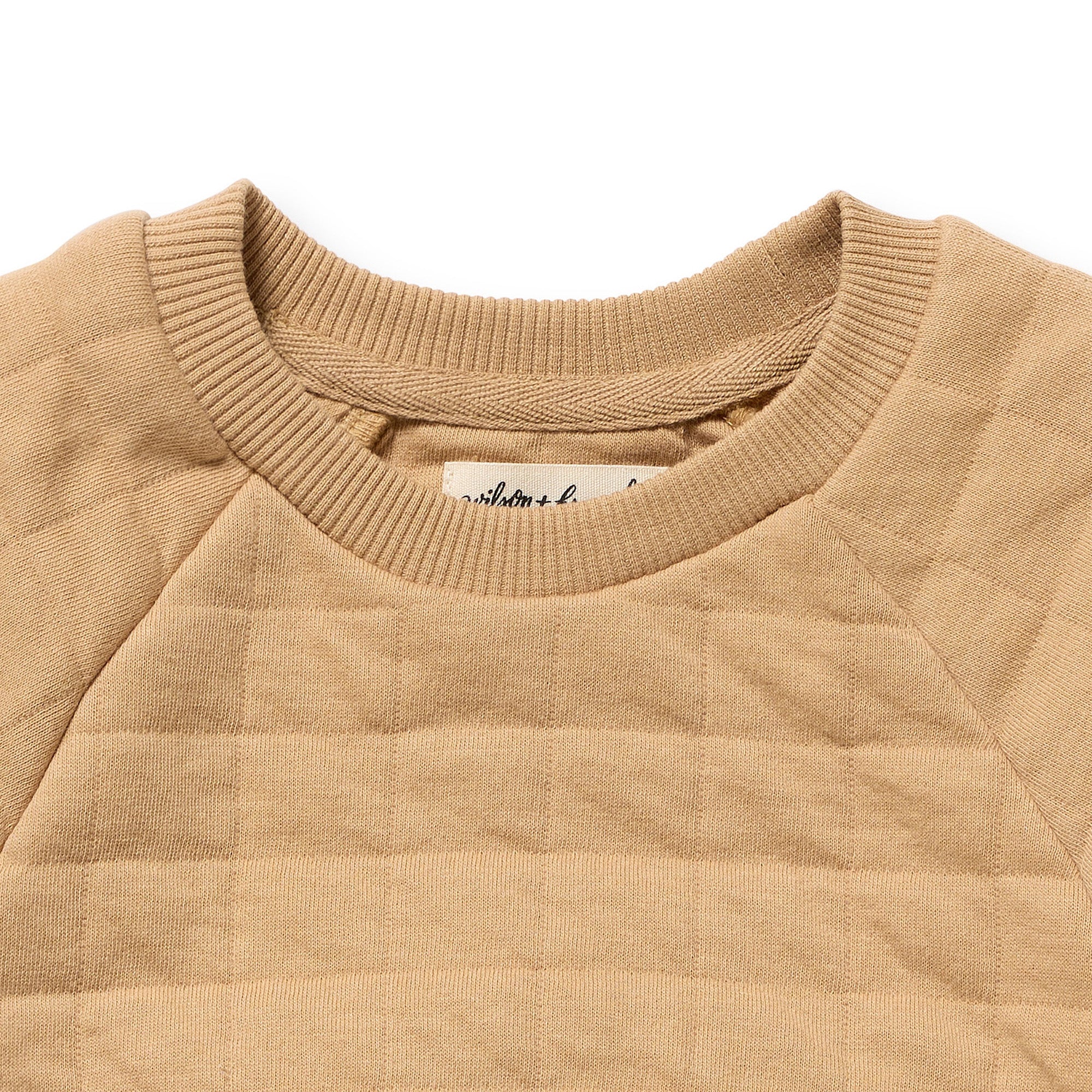 Honey Fawn Organic Quilted Sweat - Image 5