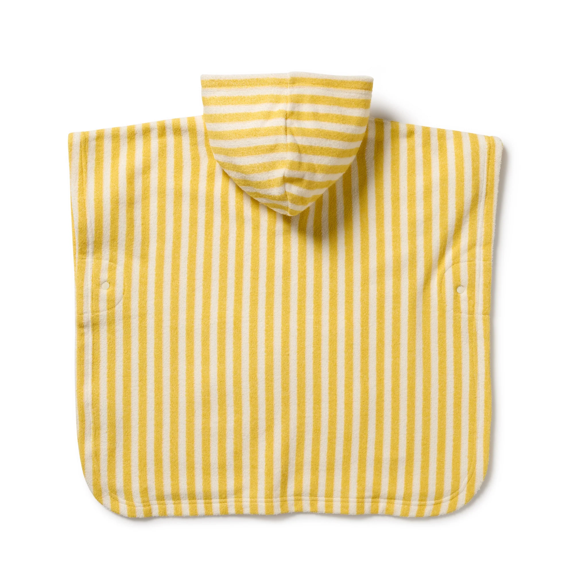 Organic Terry Hooded Poncho - Honey Wave - Image 4