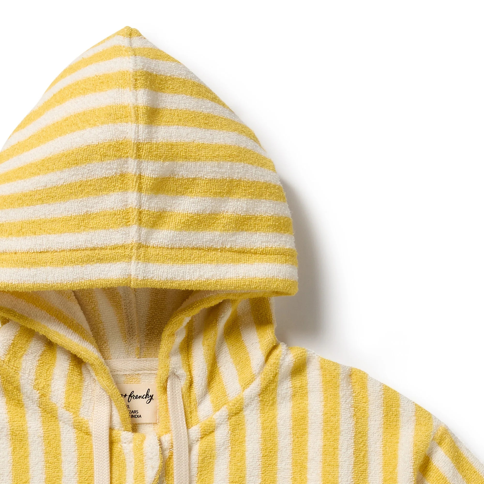 Organic Terry Hooded Towel - Honey Wave - Image 3