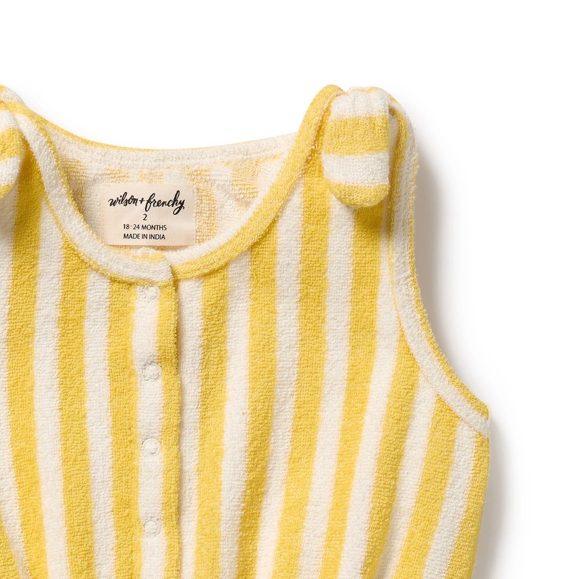 Organic Terry Playsuit - Honey Wave - Image 5