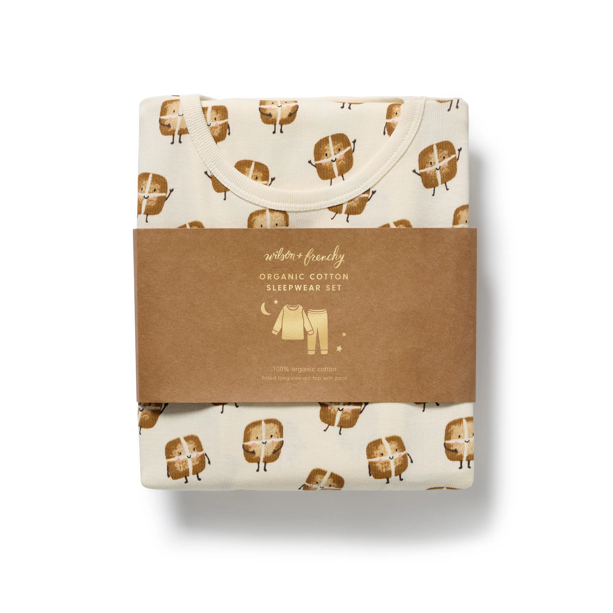 Hot Cross Buns Organic Long Sleeved Pyjamas - Image 5