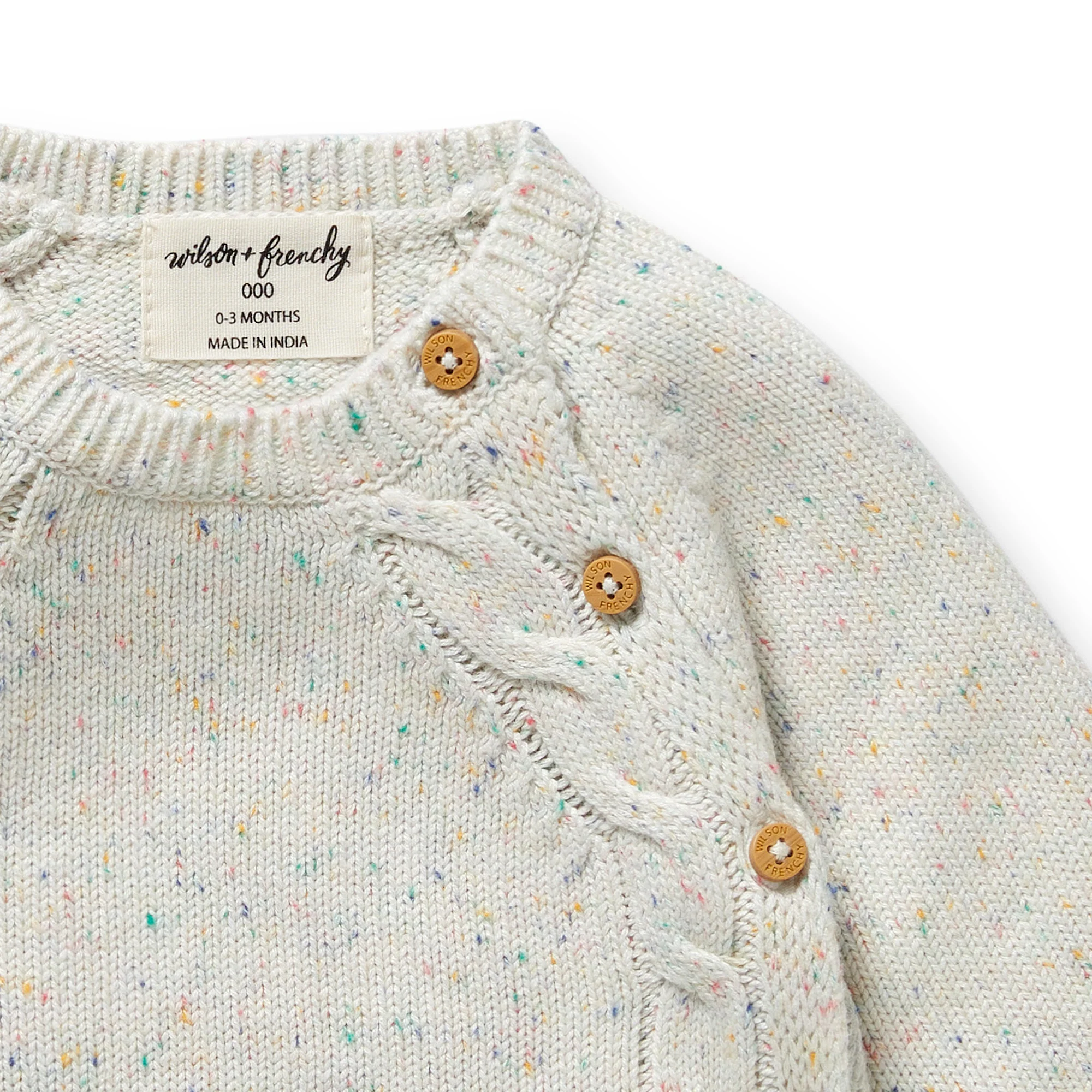 Wilson & Frenchy - Hundreds and Thousands Organic Knitted Kimono Cardigan - Image 2