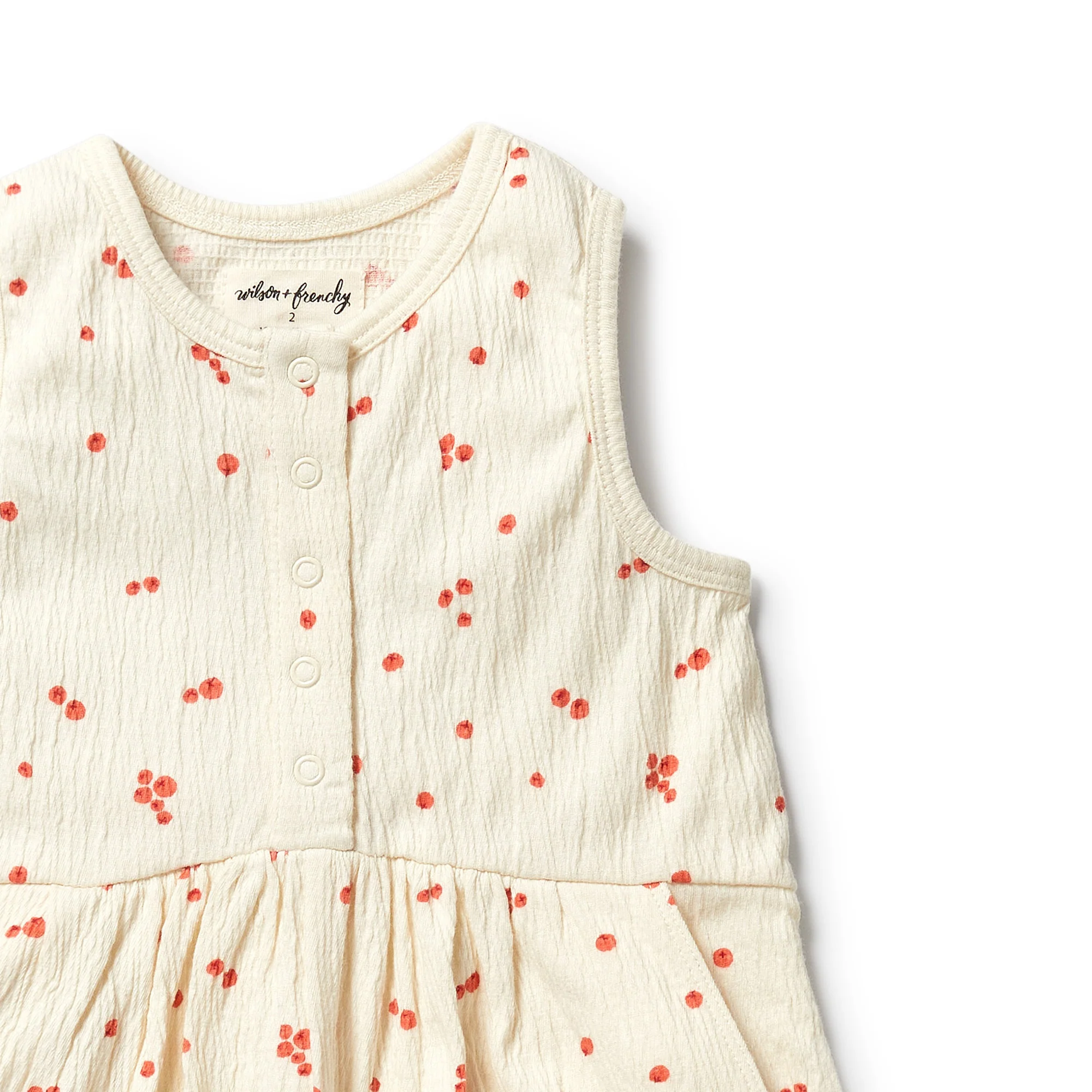 Organic Crinkle Jumpsuit - Jolly Holly - Image 2