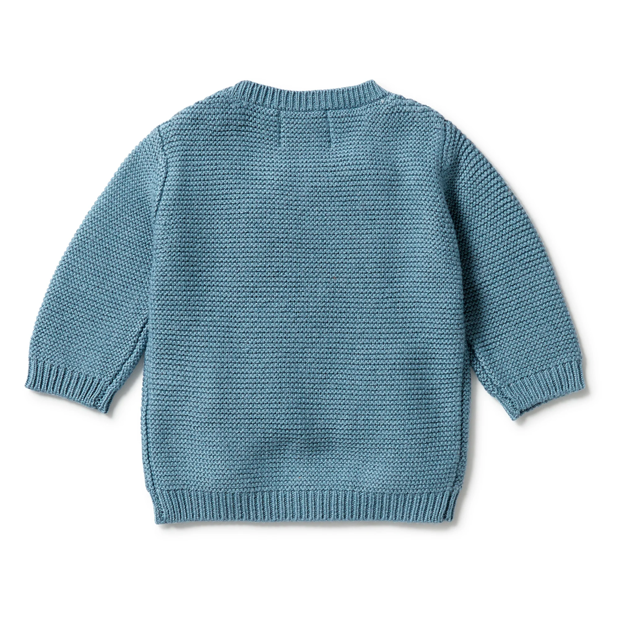 Knitted Cable Jumper - Bluestone - Image 2