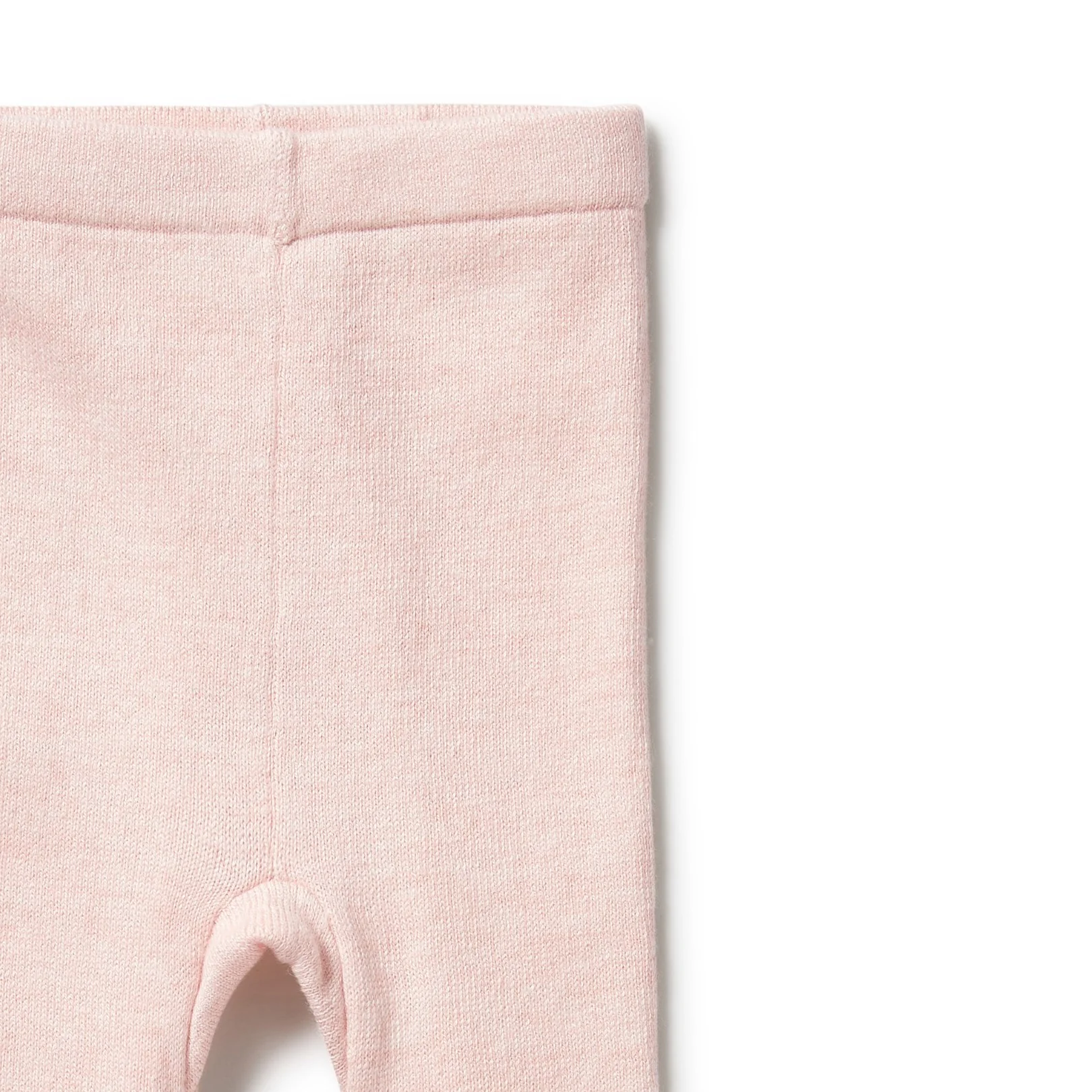 Knitted Legging with Feet - Pink - Image 2