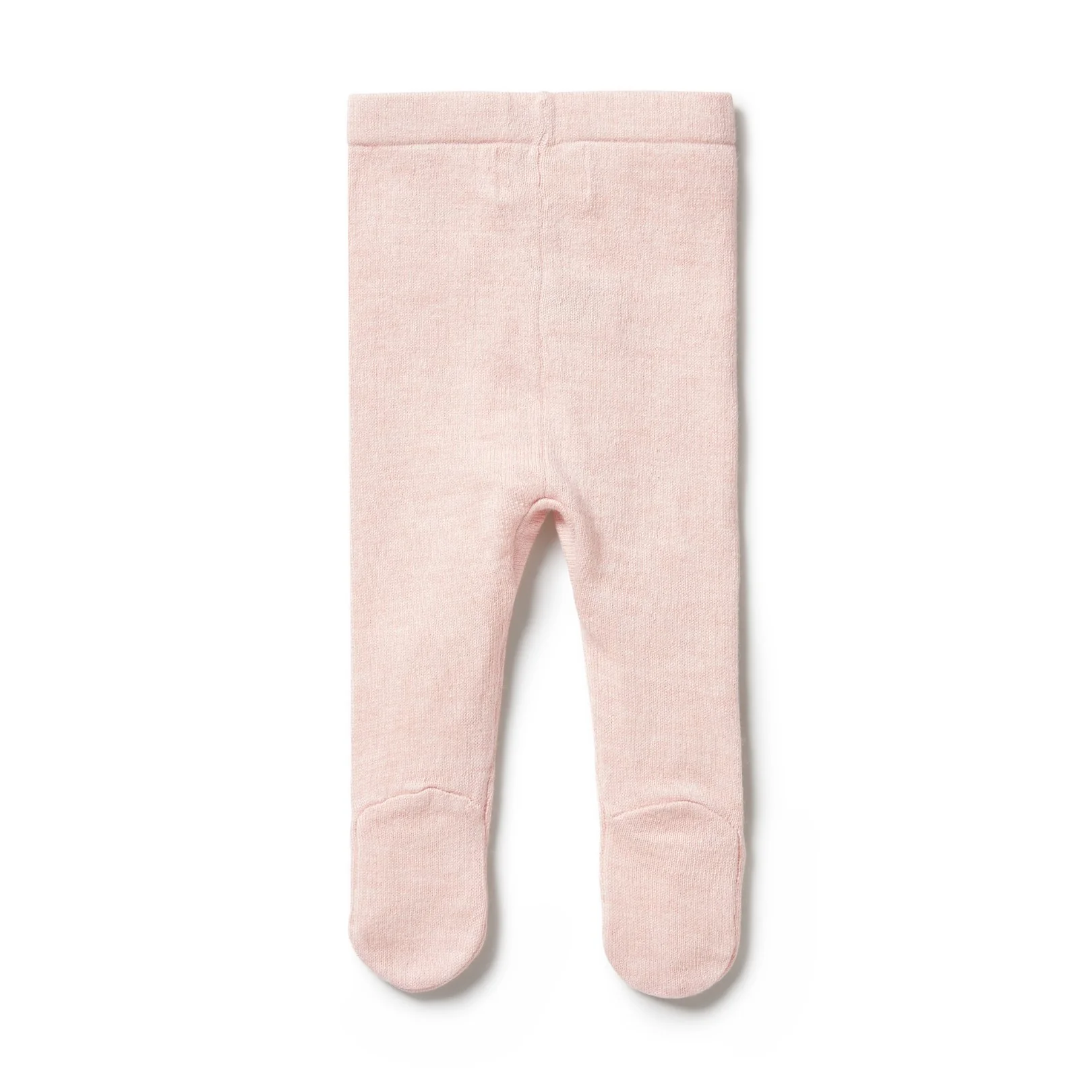 Knitted Legging with Feet - Pink - Image 3