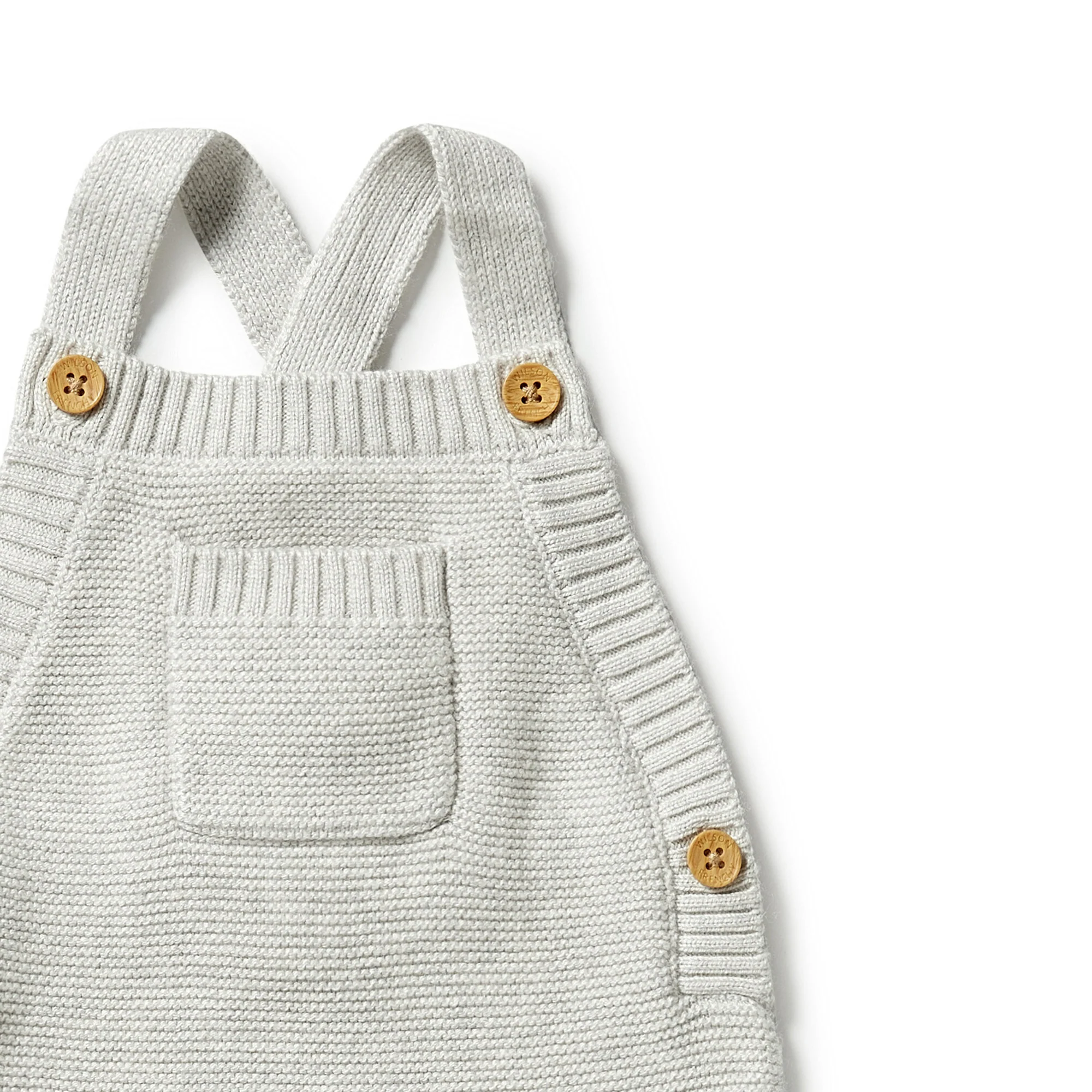 Knitted Overall - Grey Melange - Image 3