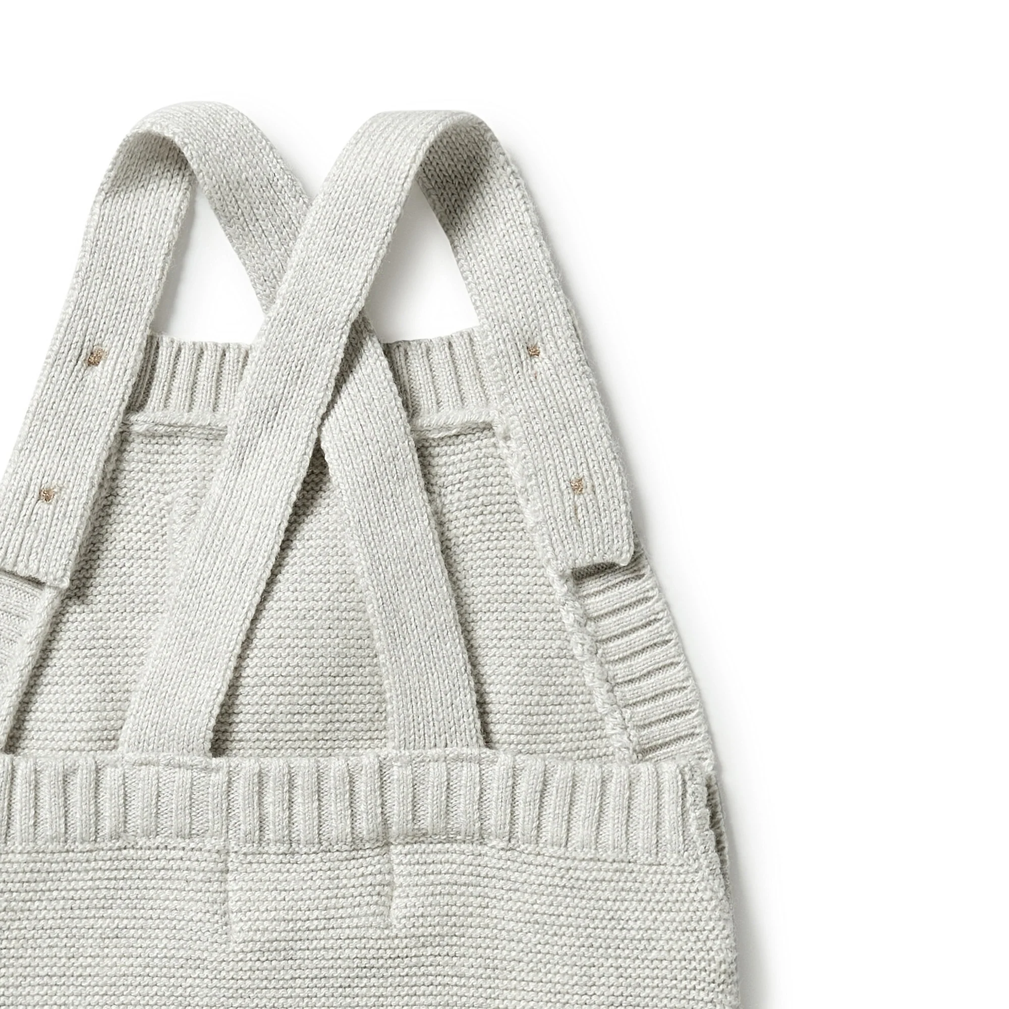 Knitted Overall - Grey Melange - Image 5