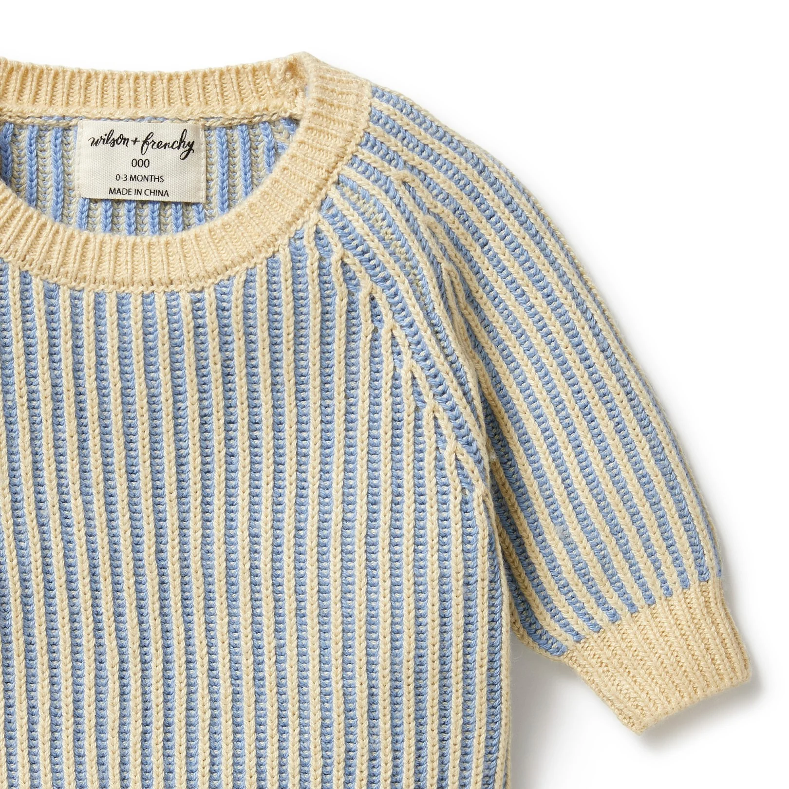 Knitted Ribbed Jumper - Dew - Image 2