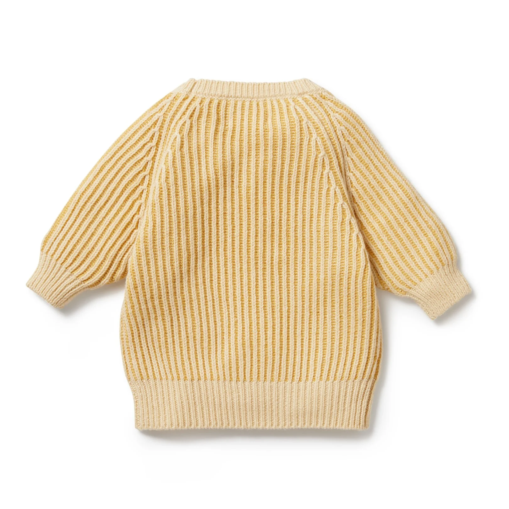 Knitted Ribbed Jumper - Dijon - Image 4