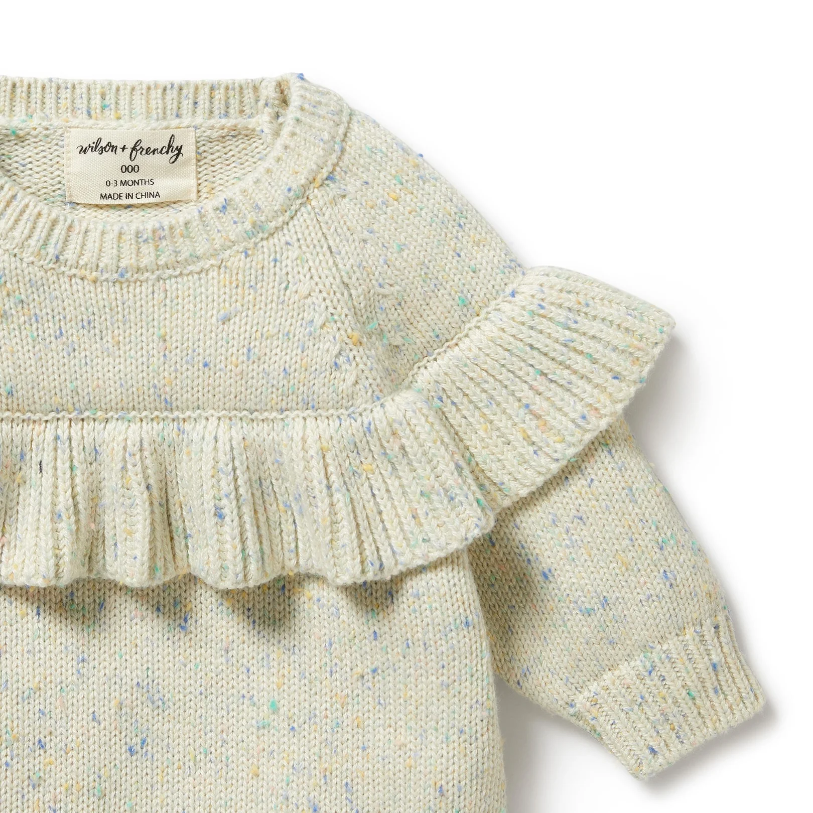 Knitted Ruffle Jumper - Dew Fleck - Image 7