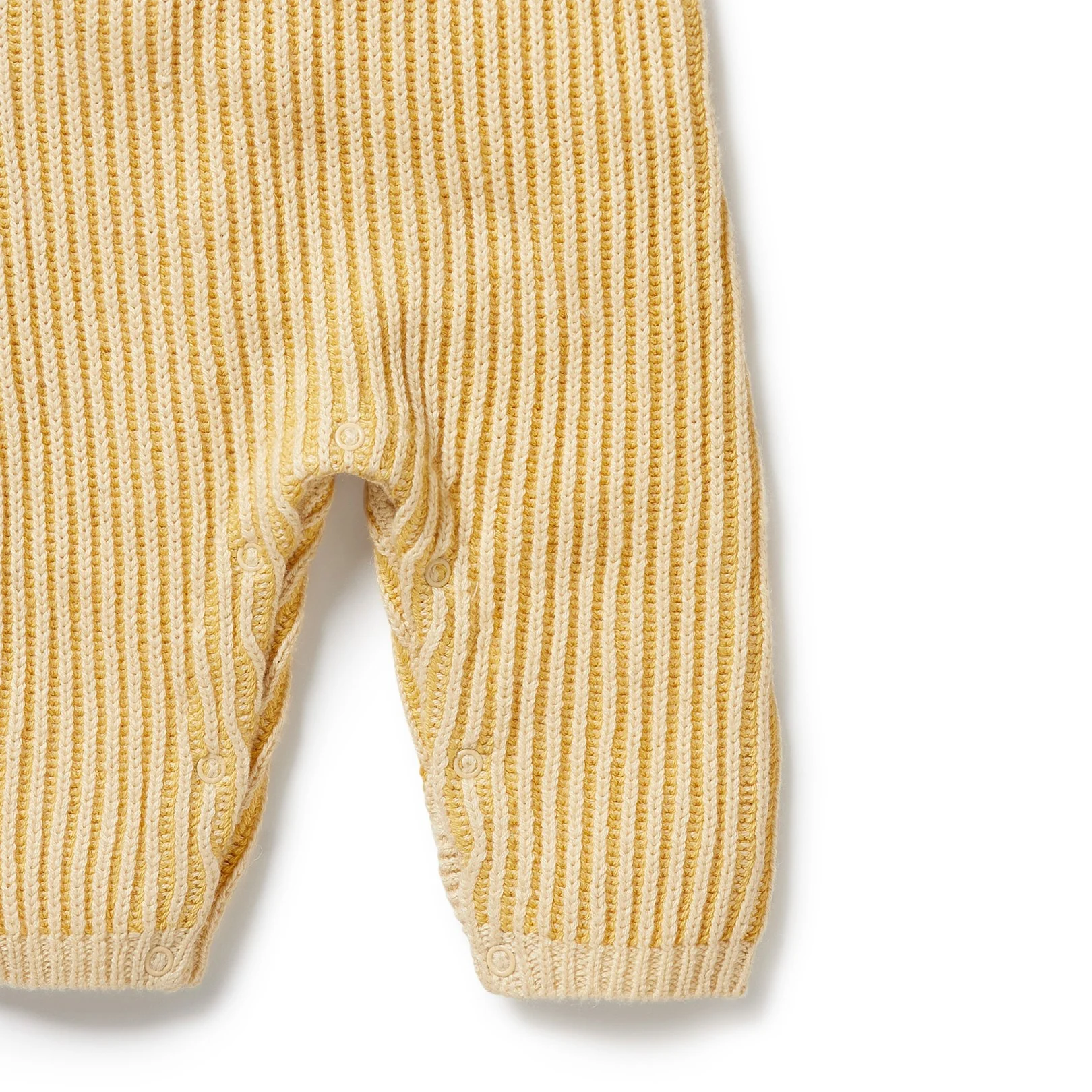 Knitted Ruffle Overall - Dijon - Image 6