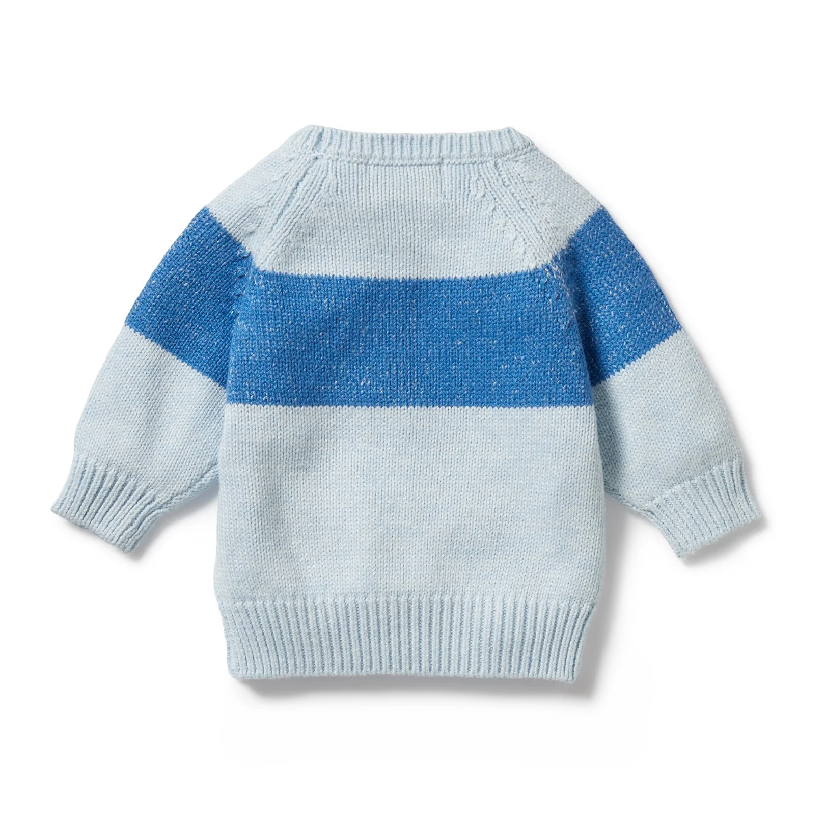 Knitted Stripe Jumper - Bluebell Fleck - Image 3