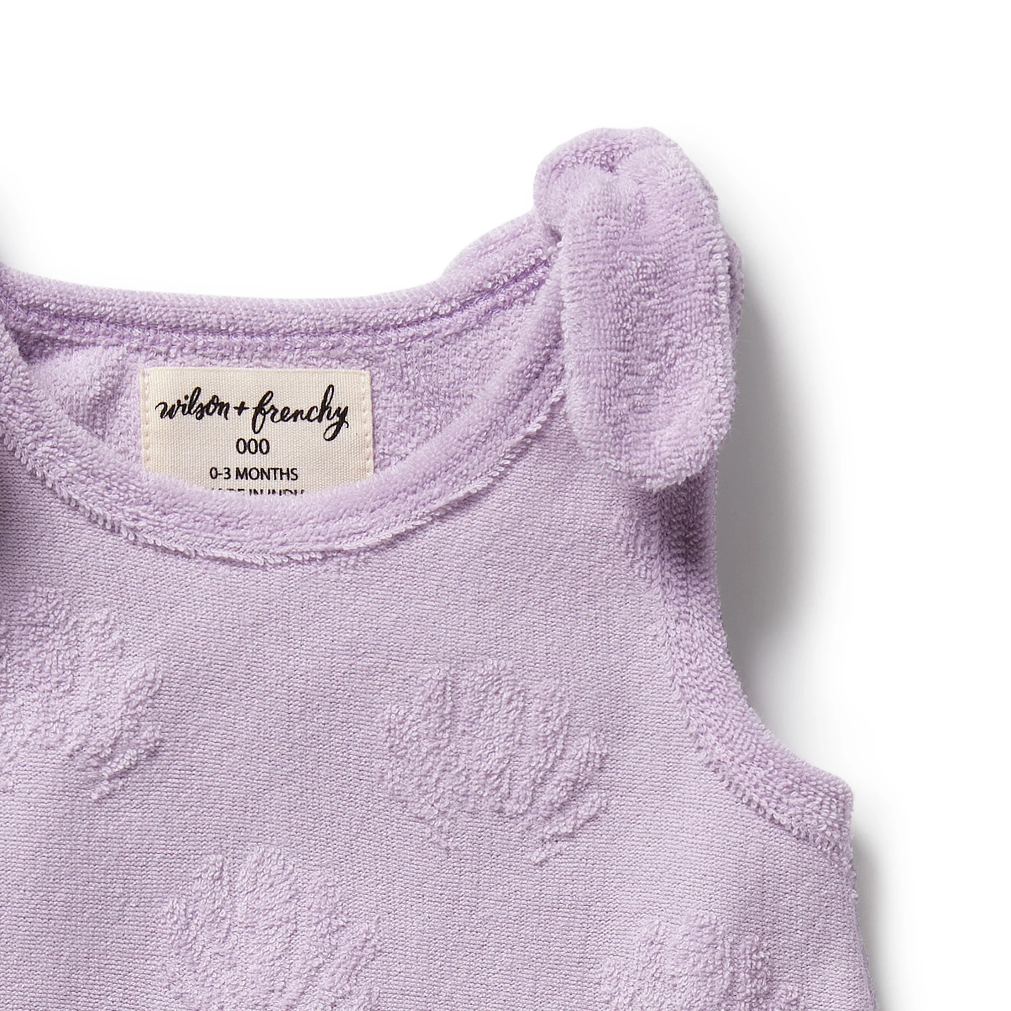 Organic Terry Singlet - Lavender Shells - Image 2